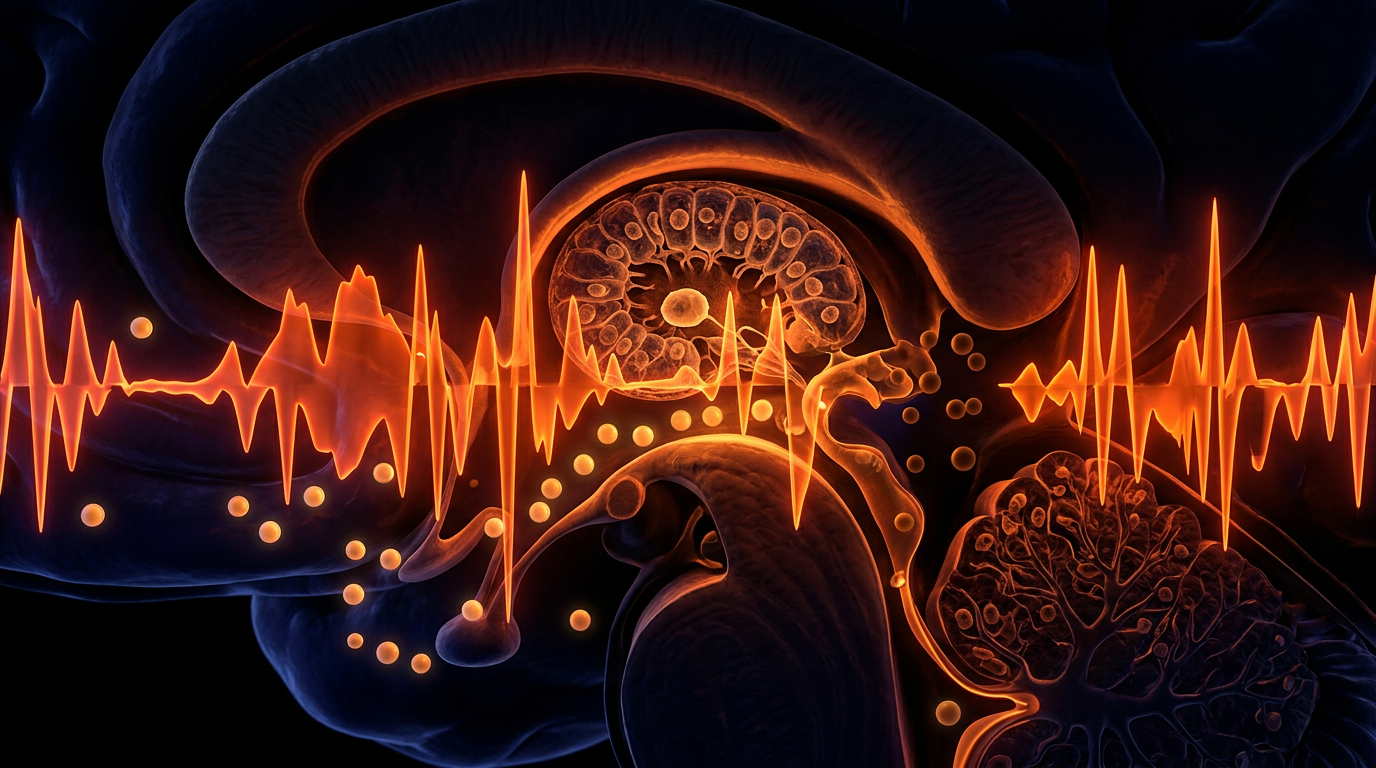 Scientific illustration for Nocturnal Interference: Pulsed RF Radiation and the Suppression of Melatonin