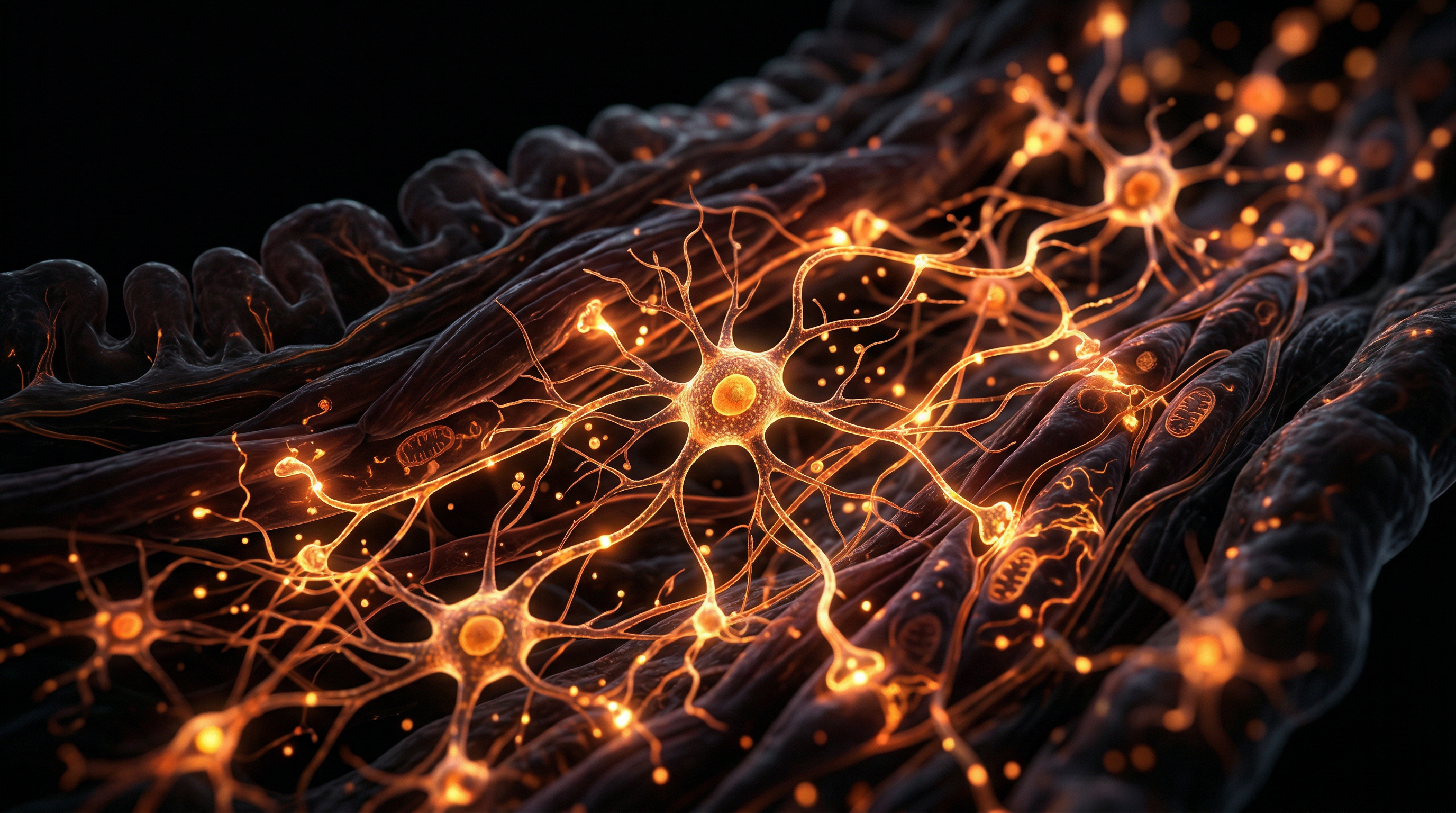 Scientific illustration for The Enteric Nervous System: How the 'Second Brain' Orchestrates Human Health