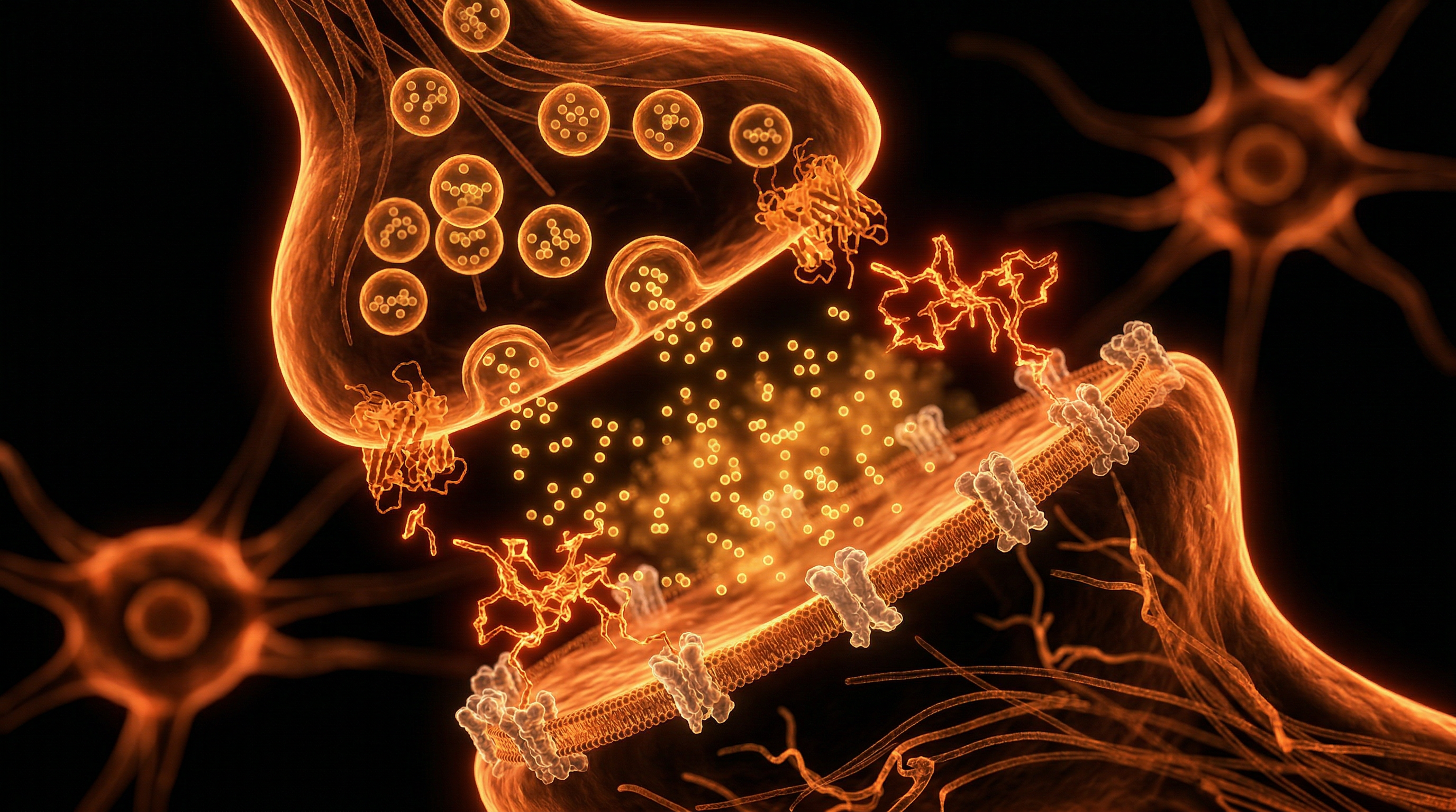 Scientific illustration for Neurotoxic Signalling: Disrupting Neurotransmitter Balance