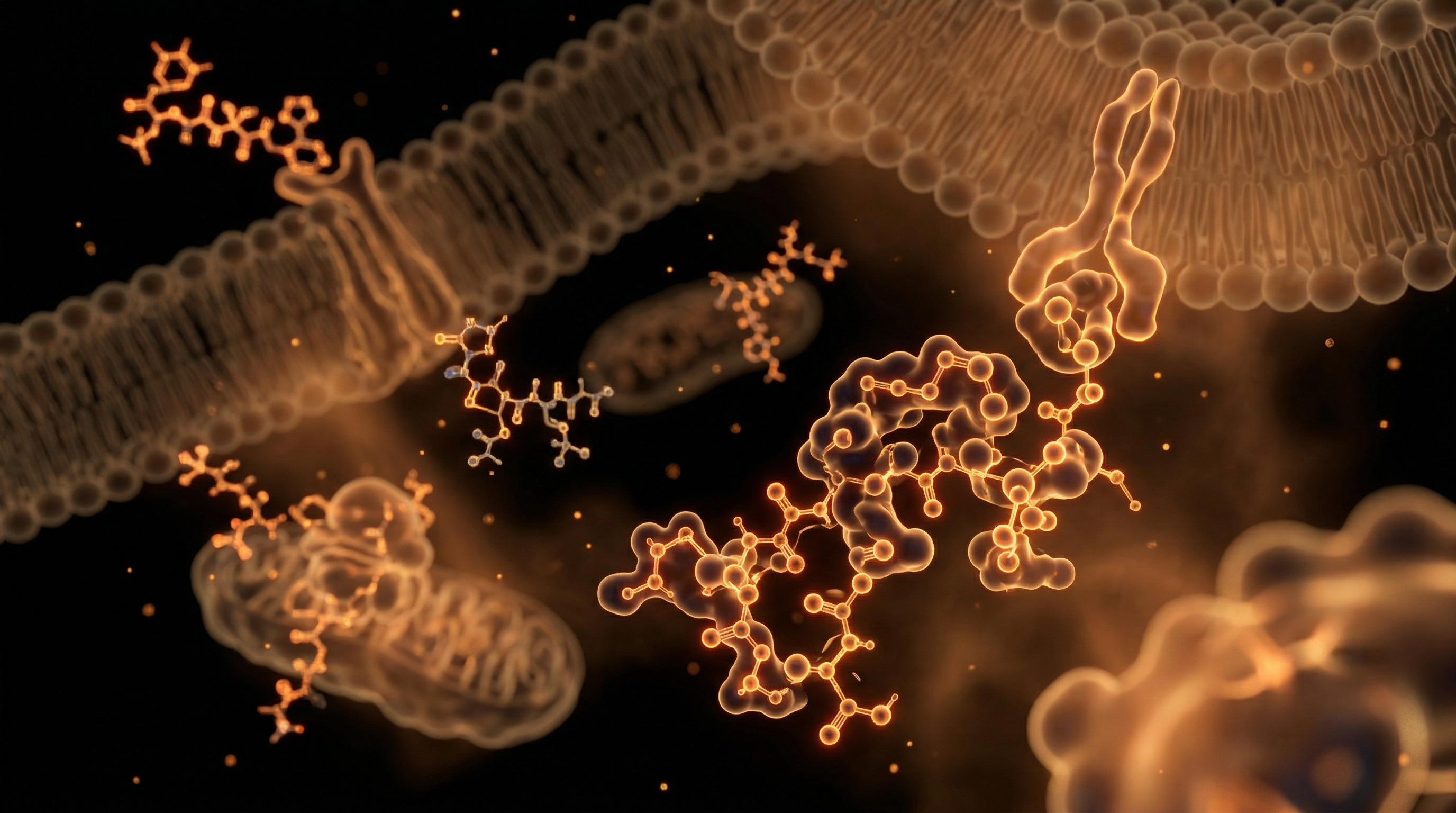 Scientific illustration for Peptide Power: Bioactive Compounds Found Exclusively in Bovine Organs