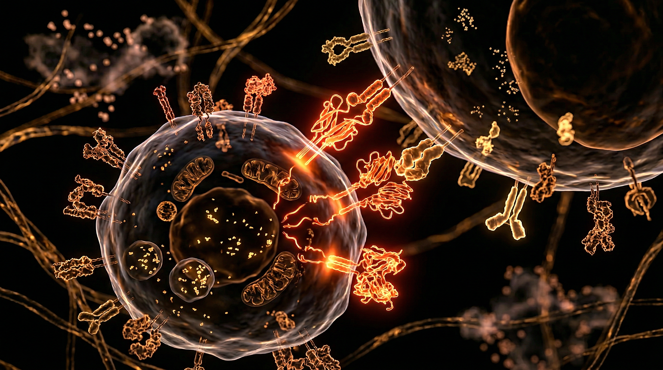 Scientific illustration for T Cell Exhaustion: Analyzing Immunological Profiles in Chronic Fatigue Patients
