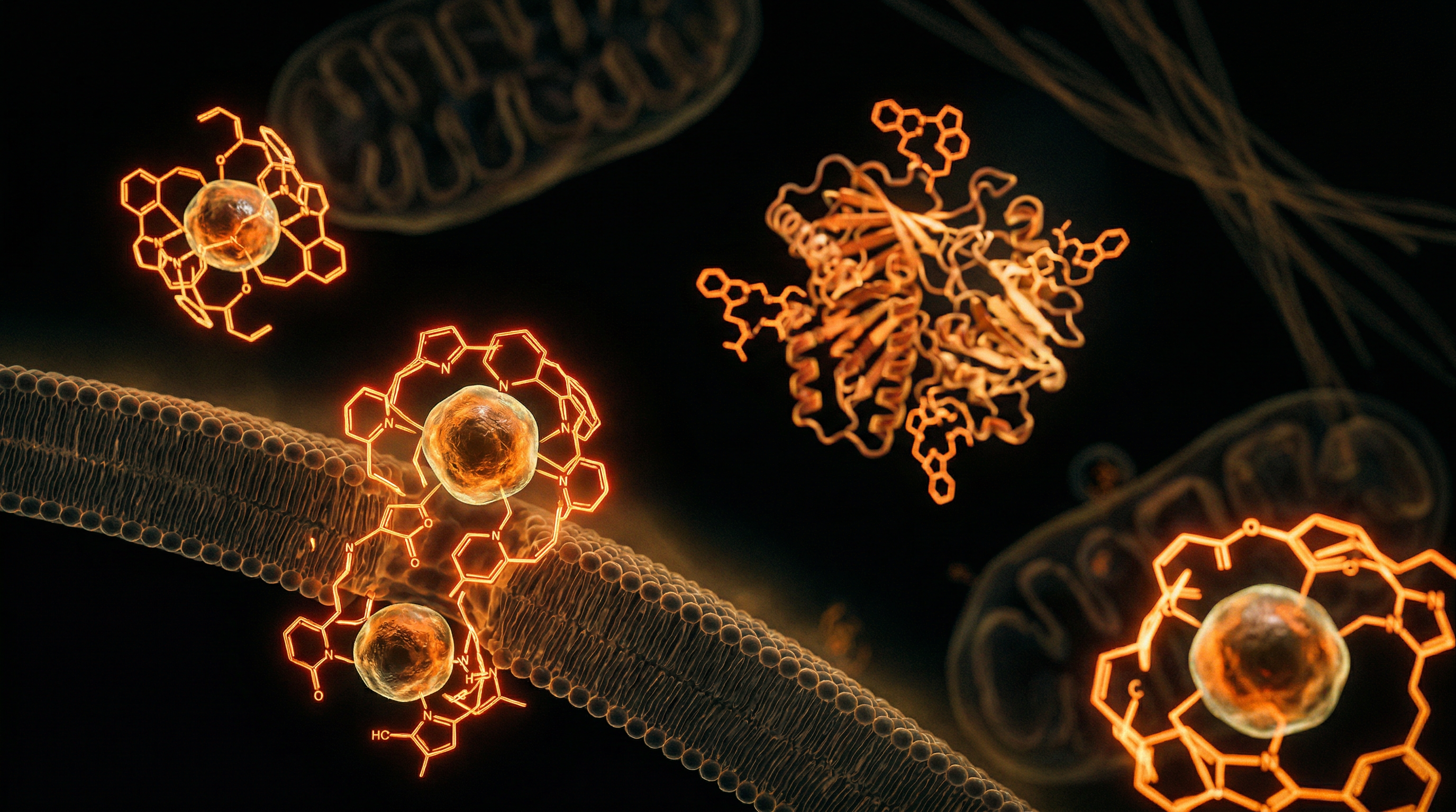 Scientific illustration for Heavy Metal Chelation: Biological Risks of Synthetic Ligands