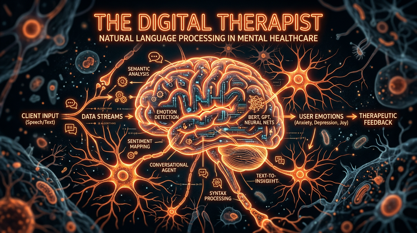 Scientific illustration for The Digital Therapist: Natural Language Processing in Mental Healthcare