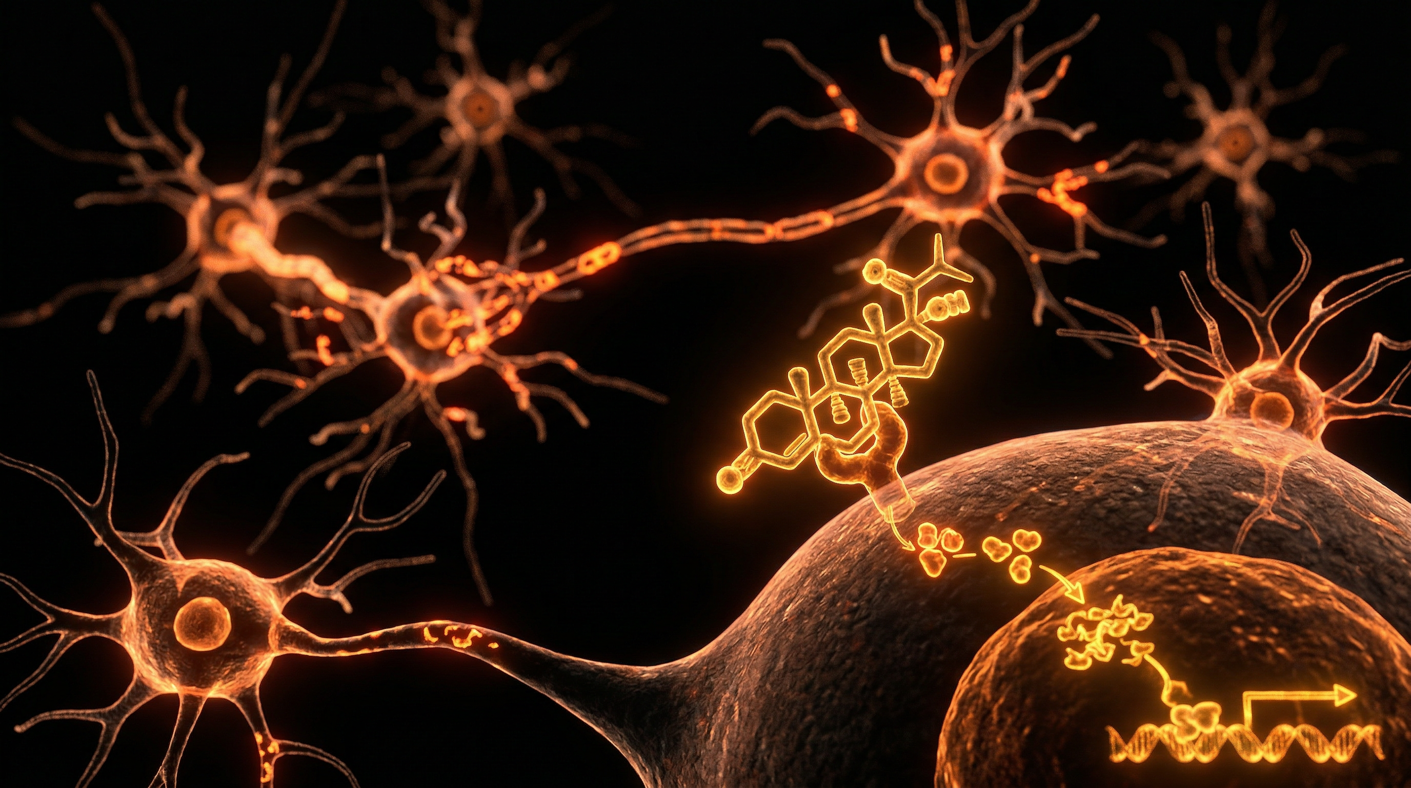 Scientific illustration for Synthetic Progestins: Risks to Perinatal Neurodevelopment