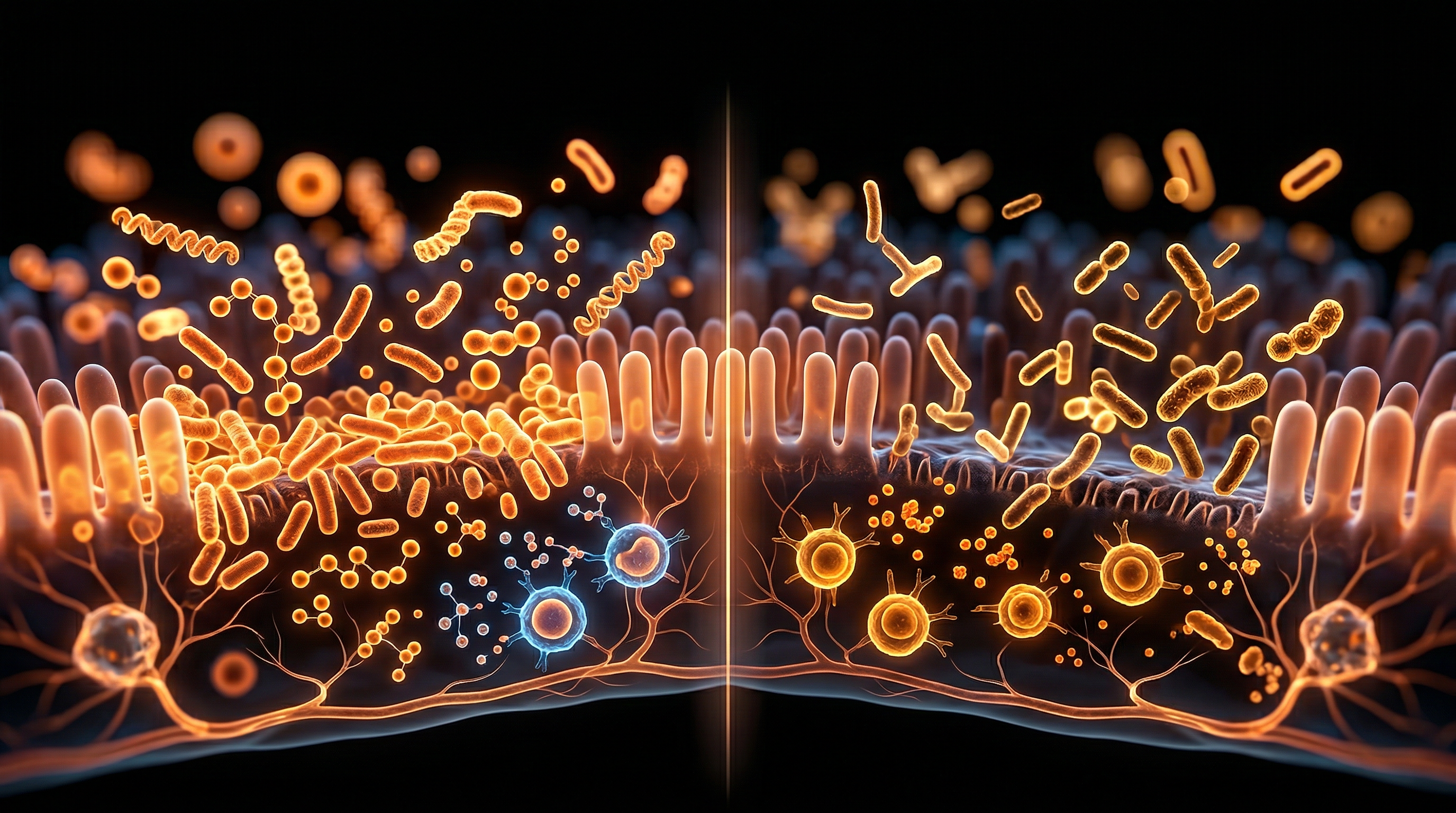 Scientific illustration for The Microbiome Gap: C-Section Delivery and Immunological Risk
