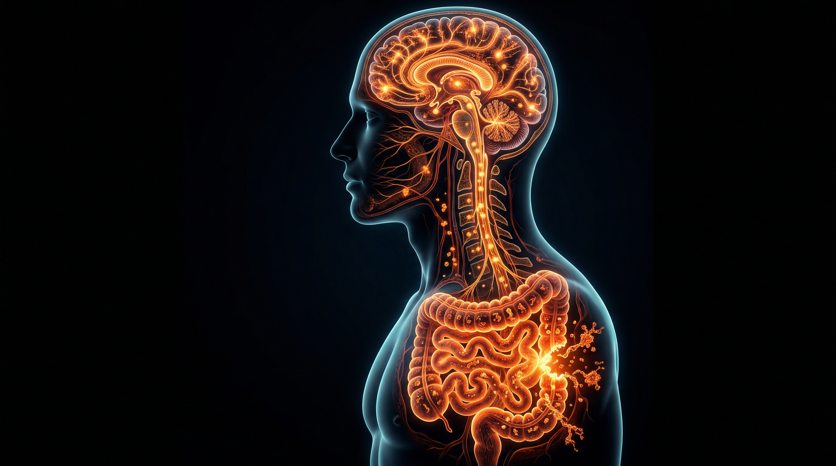 Scientific illustration for The Anatomy of the Gut-Brain Axis Breach