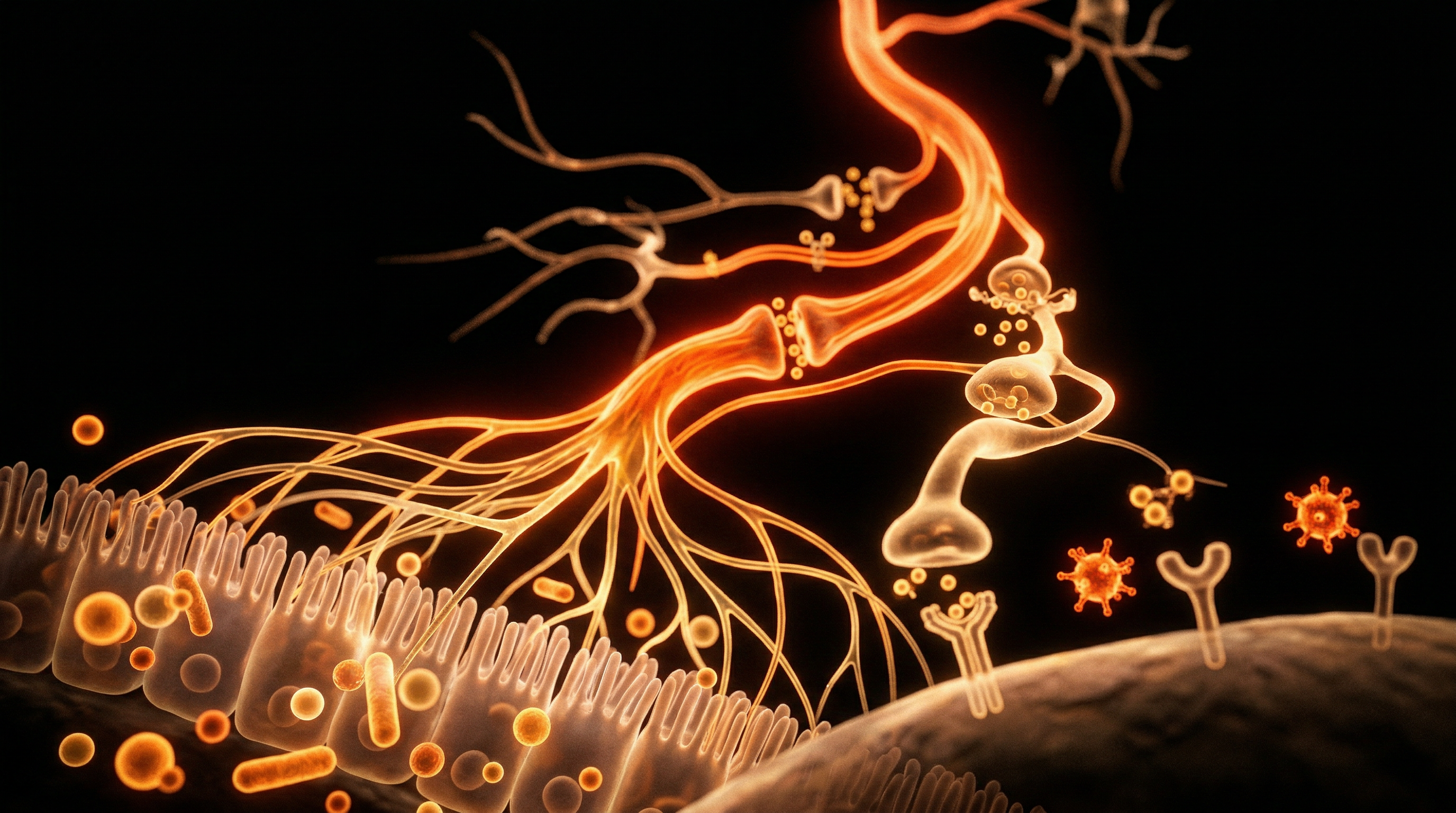 Scientific illustration for The Gut-Brain Axis: UK's Vagus Nerve Crisis