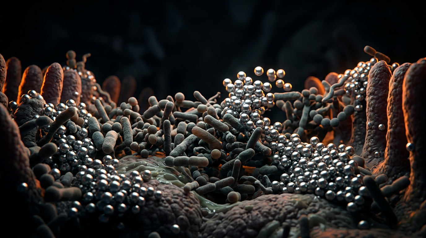 Scientific illustration for Silver-Plated Soils: The Impact of Nano-Silver on the Human Microbiome