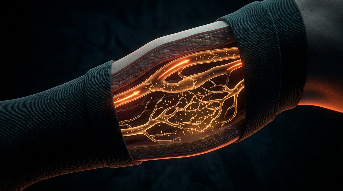 Scientific illustration for Night-time Compression: The Biology of Recumbent Lymphatic Drainage