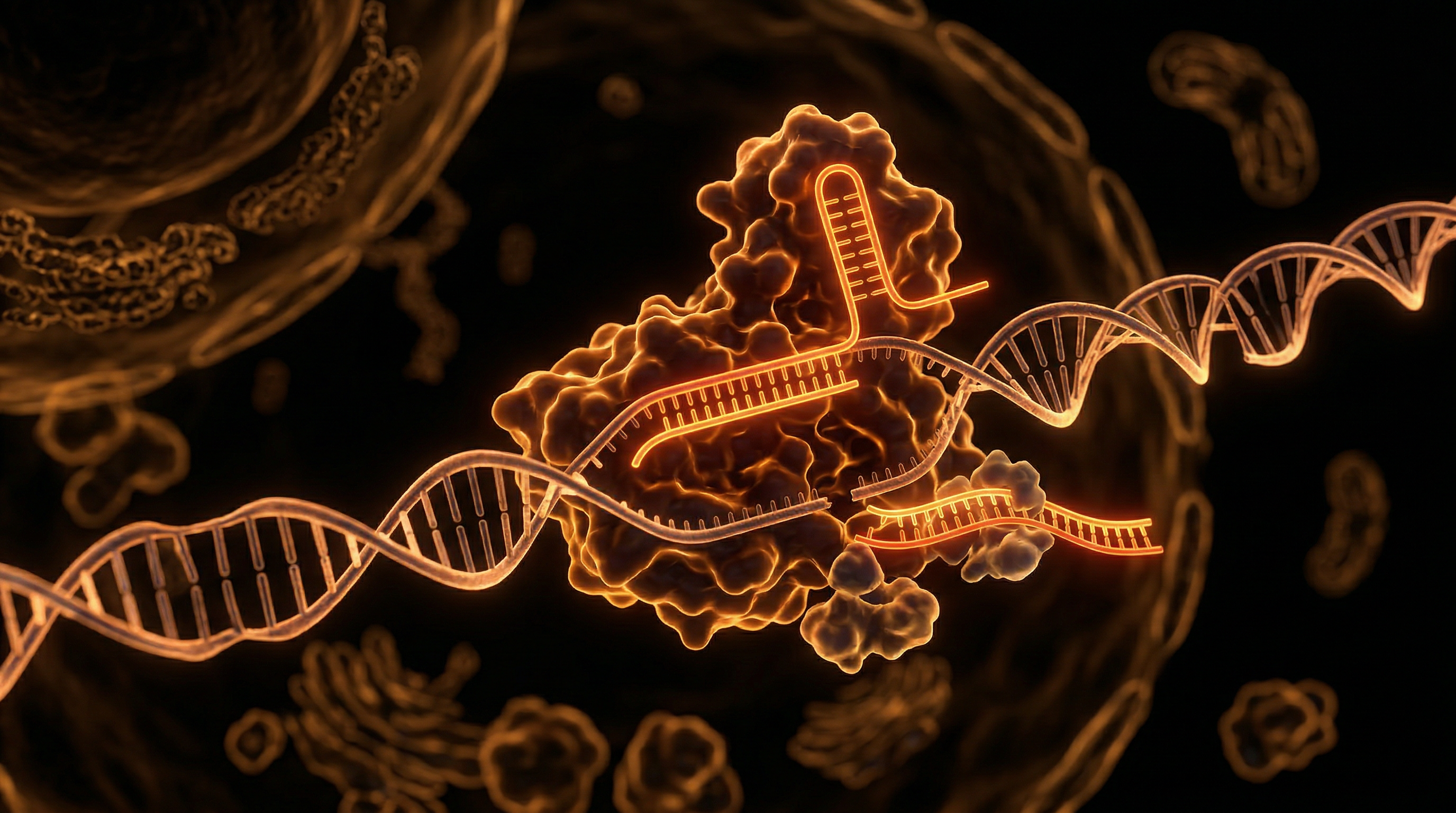 Scientific illustration for CRISPR-Cas9 in Vivo: Editing Britain's Genetic Inheritance