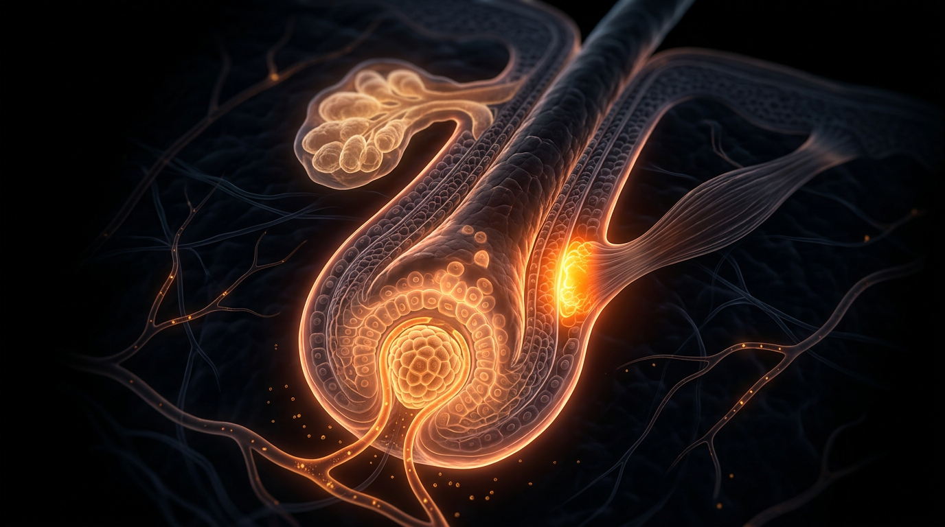Scientific illustration for The Ferritin-Follicle Connection: Why UK Iron Standards Fail to Protect Hair Health