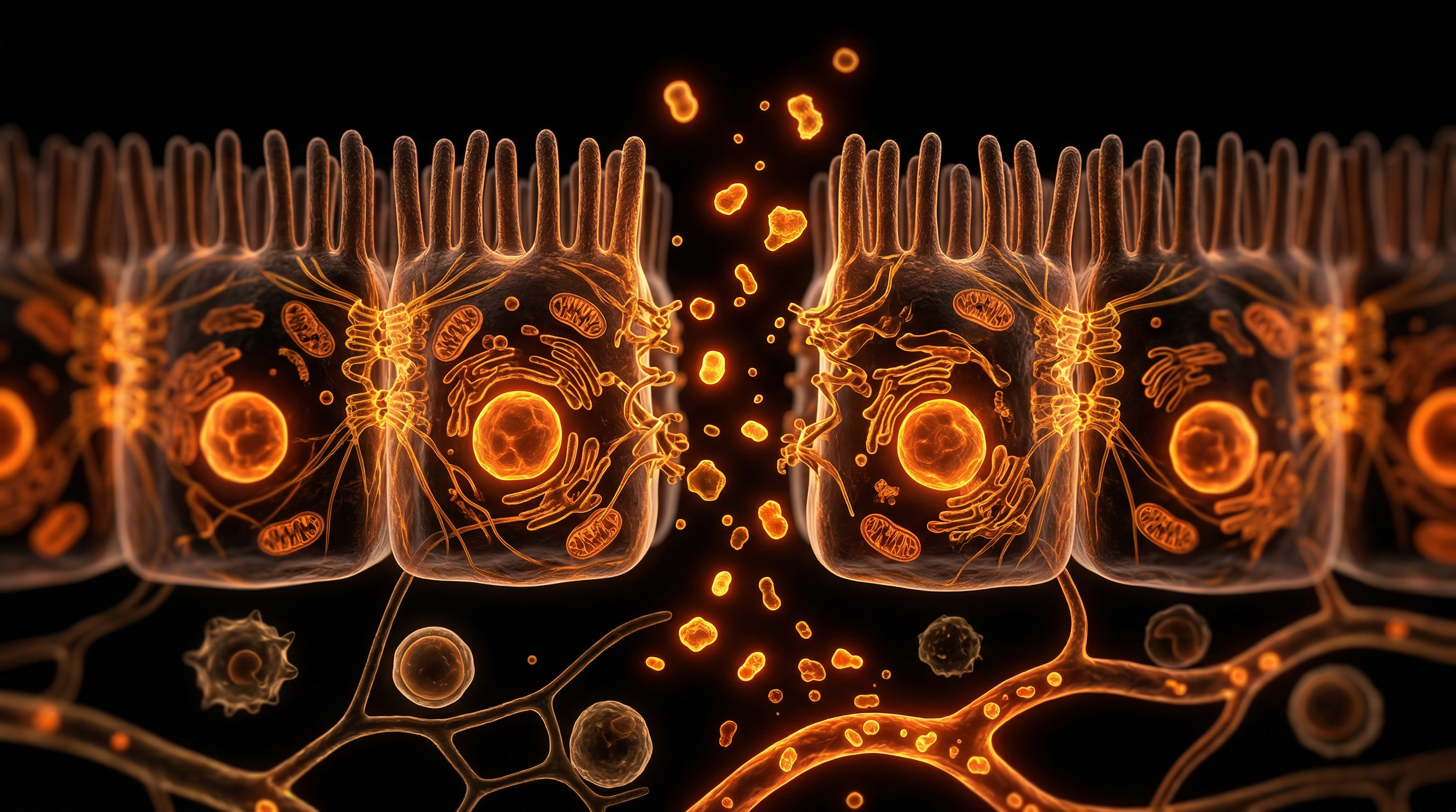 Scientific illustration for Intestinal Permeability Loss: The Leaky Gut Link