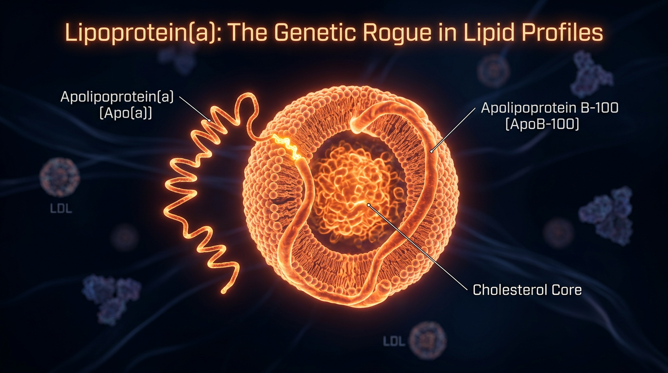 Scientific illustration for Lipoprotein(a): The Genetic Rogue in Lipid Profiles