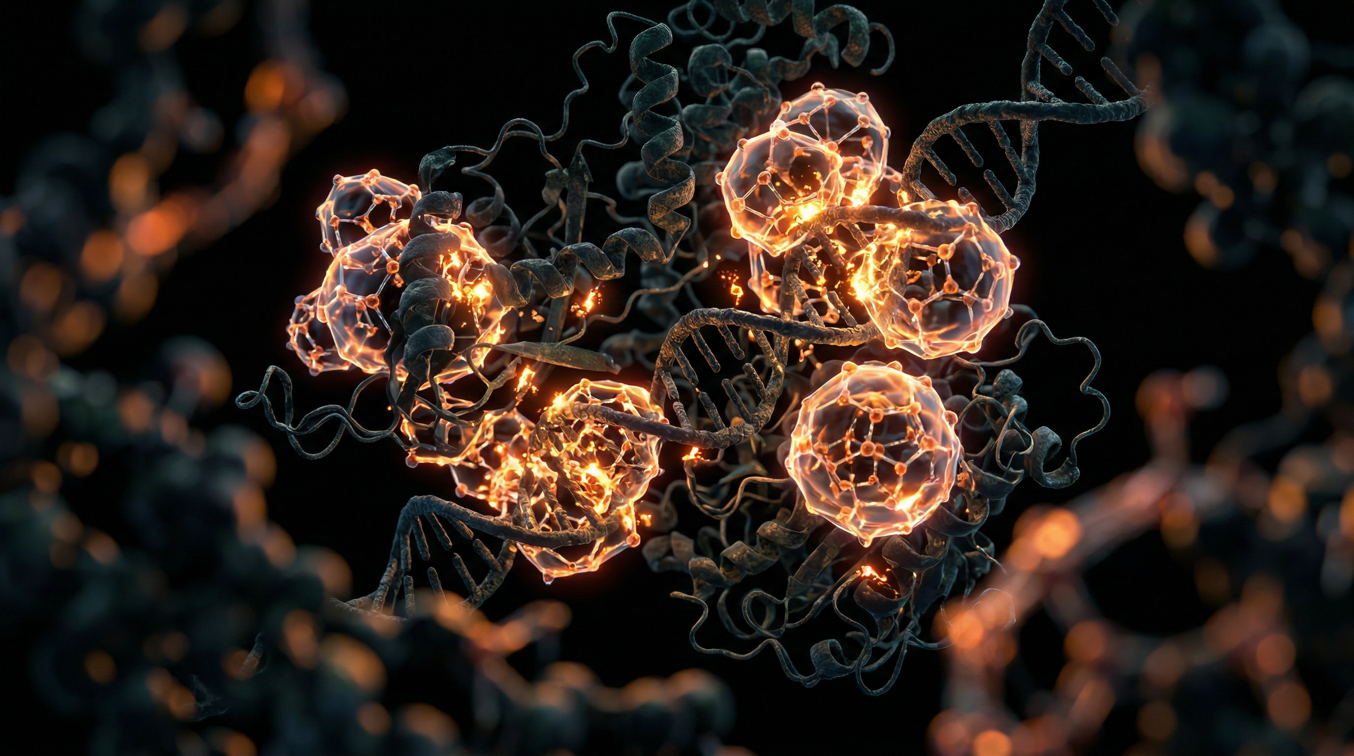 Scientific illustration for Bio-Photons and Water: The Storage of Light in the Body
