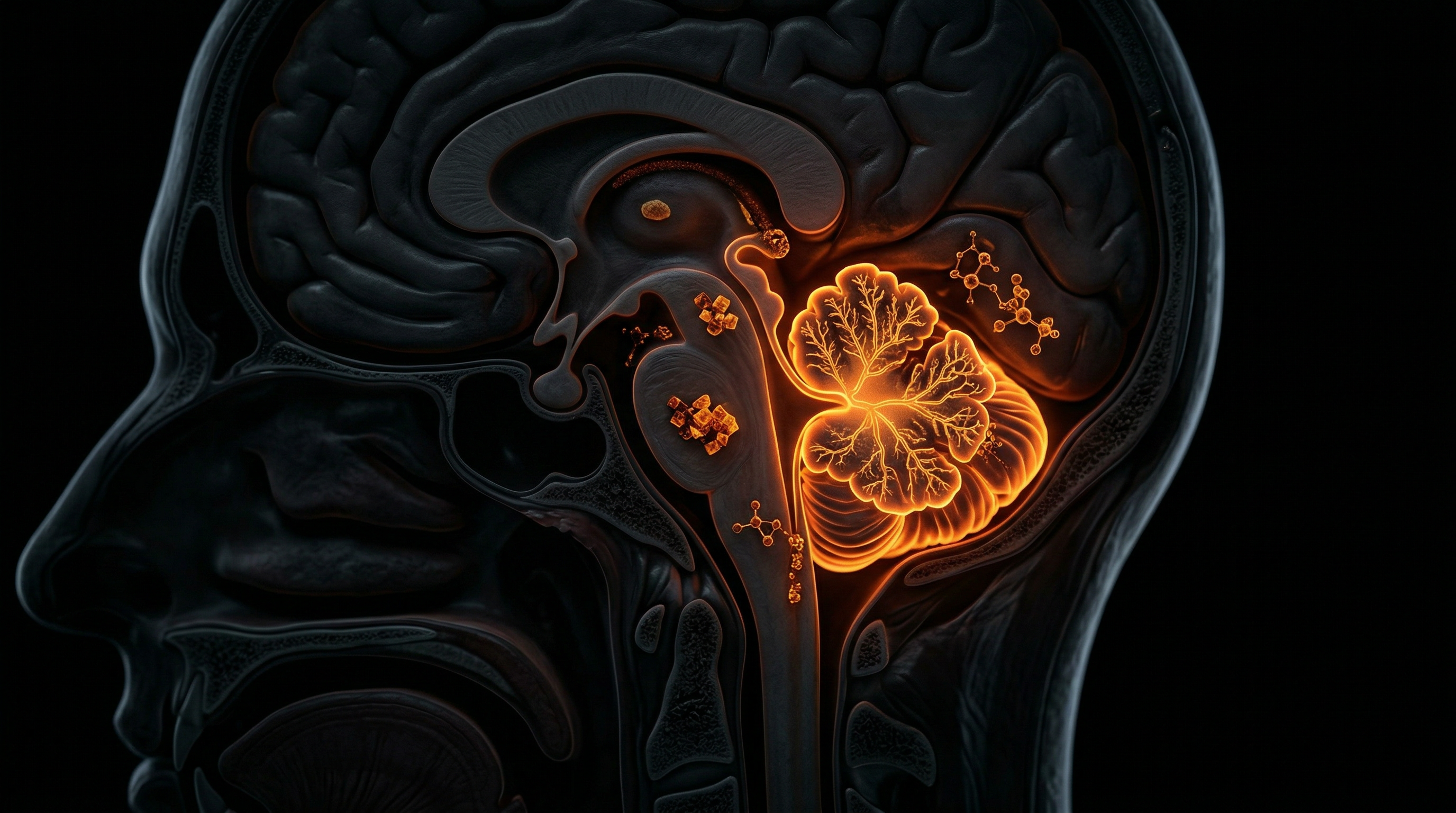 Scientific illustration for Cerebellar Atrophy and Chronic Heavy Metal Toxicity
