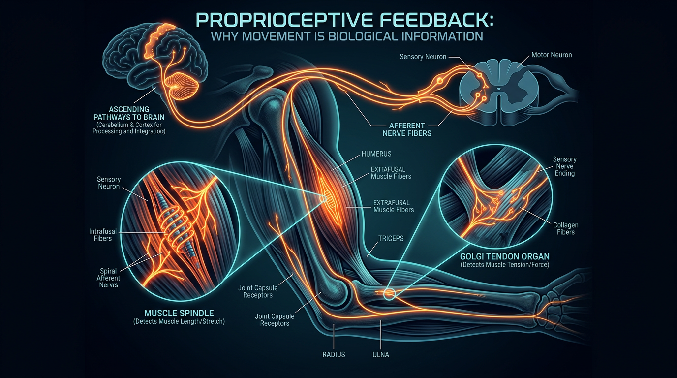 Scientific illustration for Proprioceptive Feedback: Why Movement is Biological Information