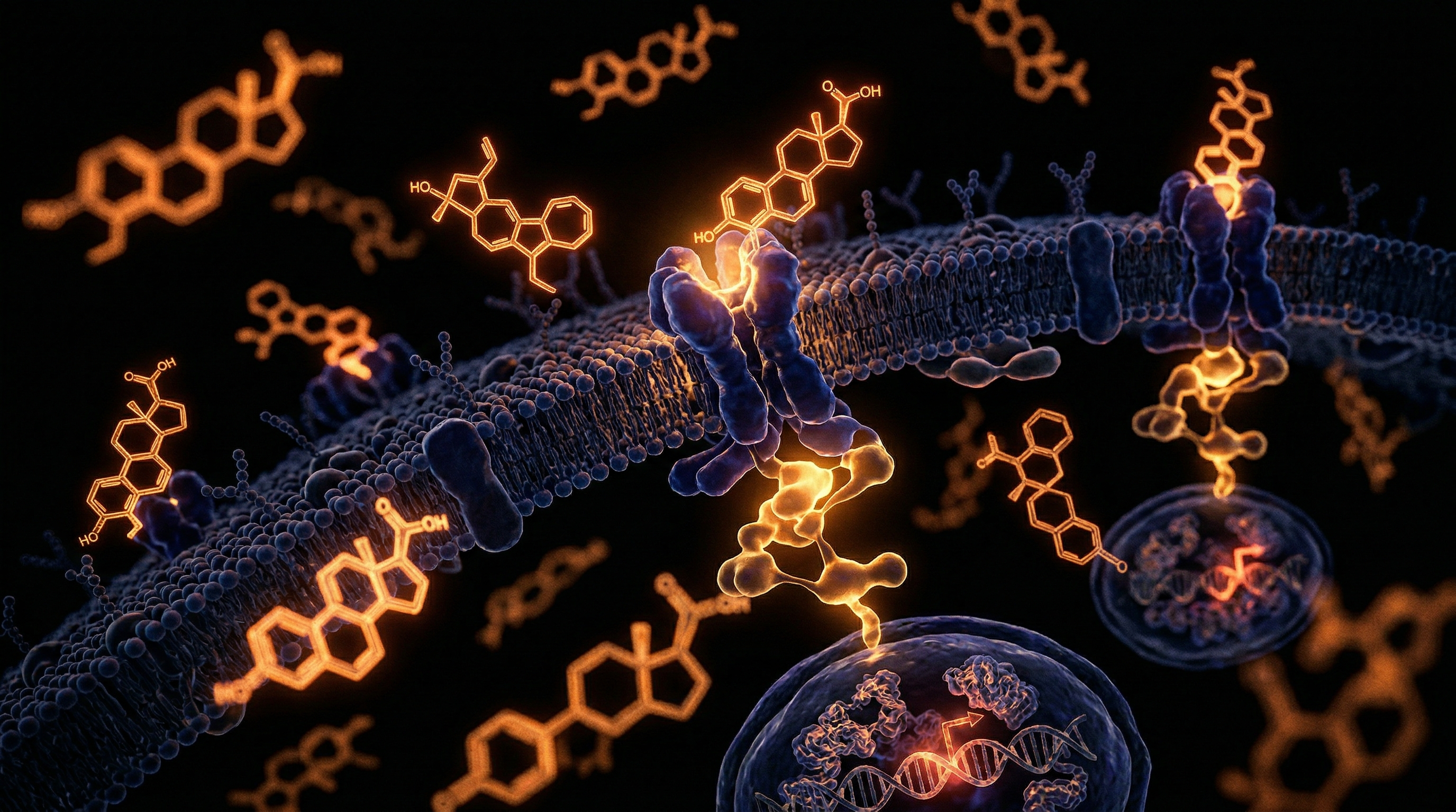 Scientific illustration for Endocrine Disruptors: The Xenoestrogen Crisis