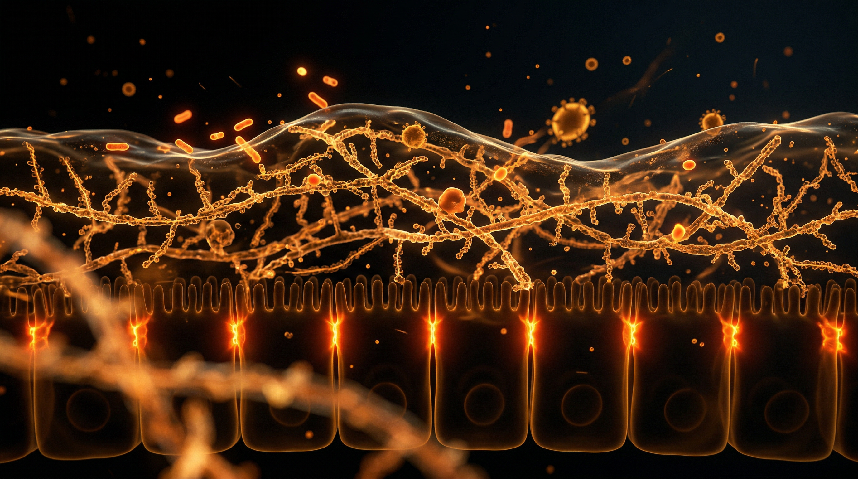 Scientific illustration for Gelatinous Broths: The Biological Role of Glycosaminoglycans in Gut Integrity