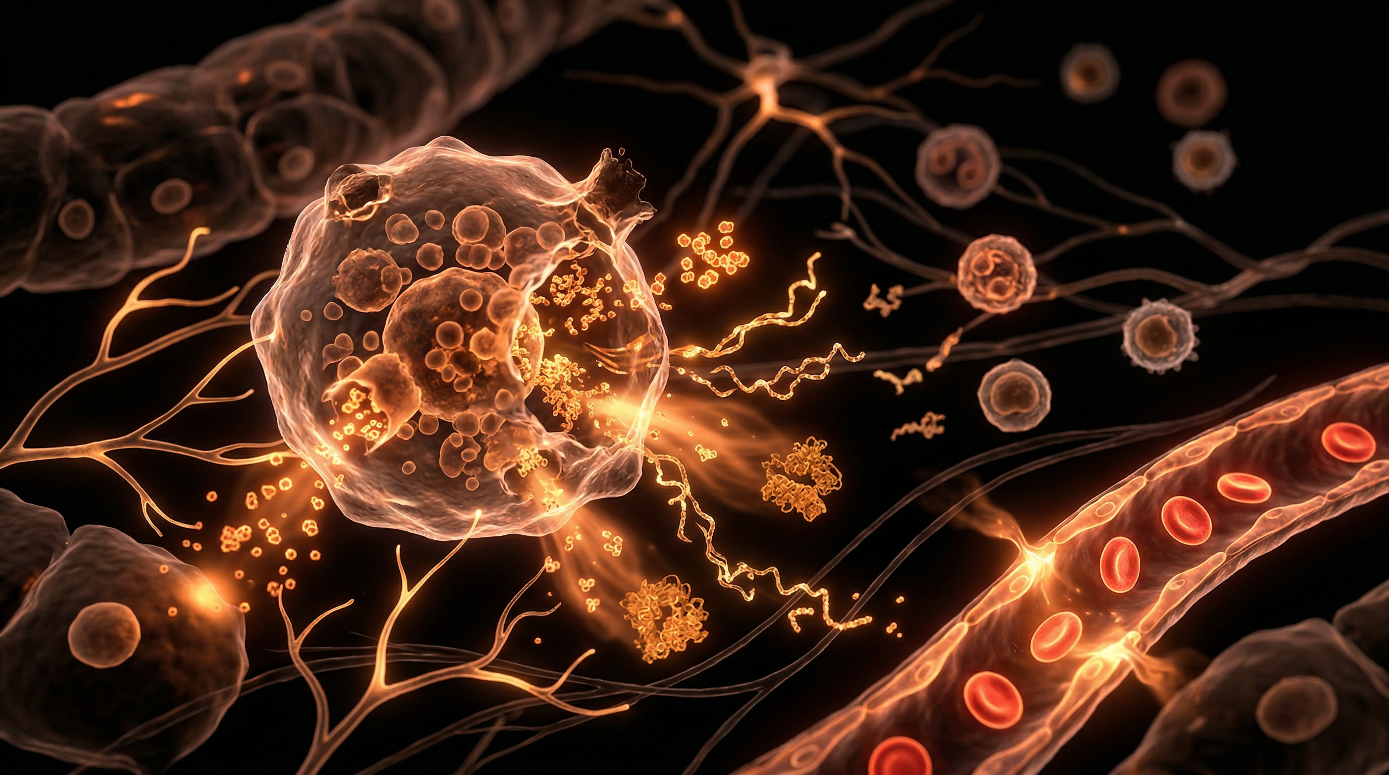 Scientific illustration for Mast Cell Activation Syndrome: The Driver of Chronic Inflammation Overlooked by the NHS