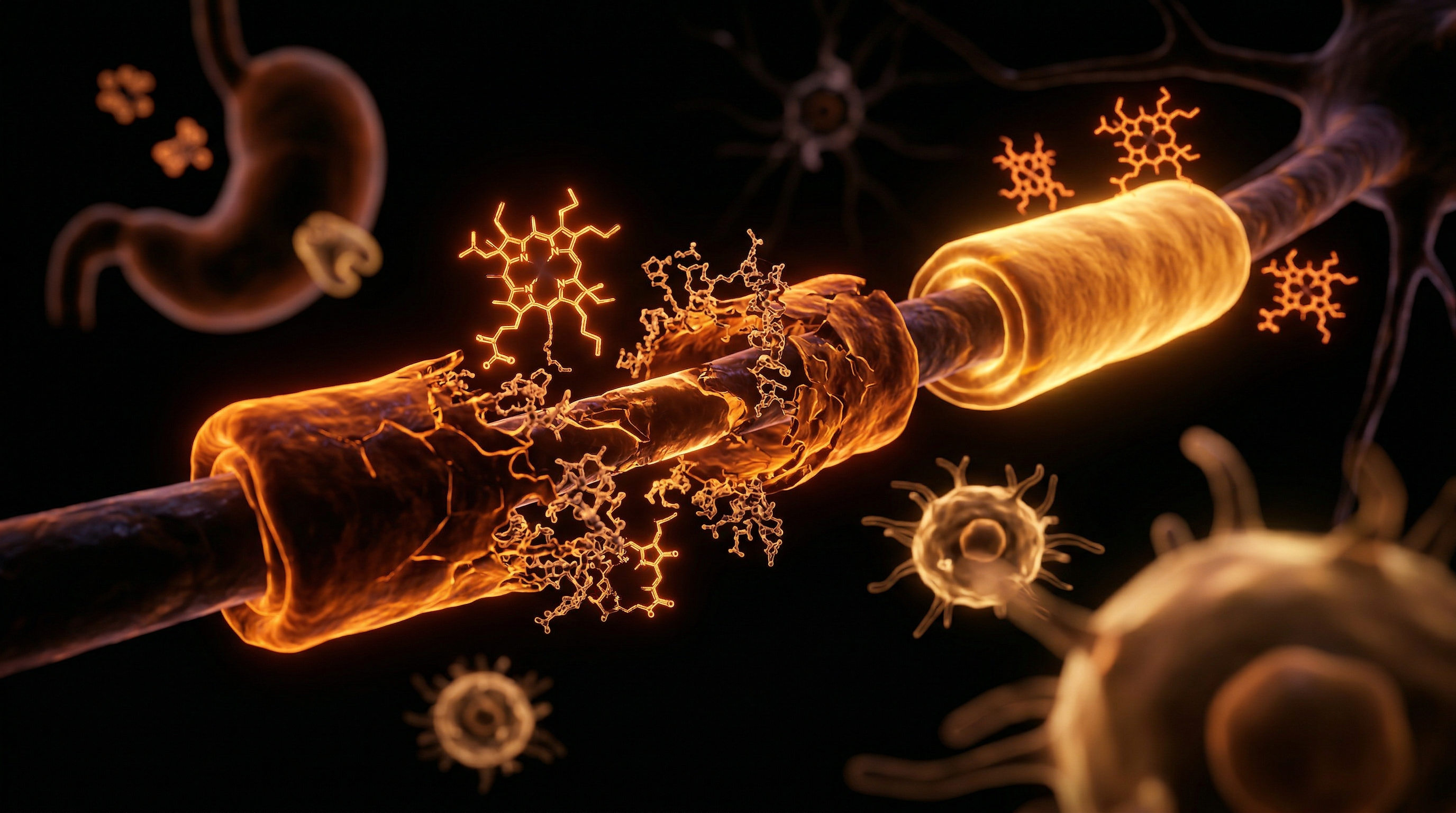 Scientific illustration for The B12 Gap: Why Pernicious Anaemia is Mistaken for MS