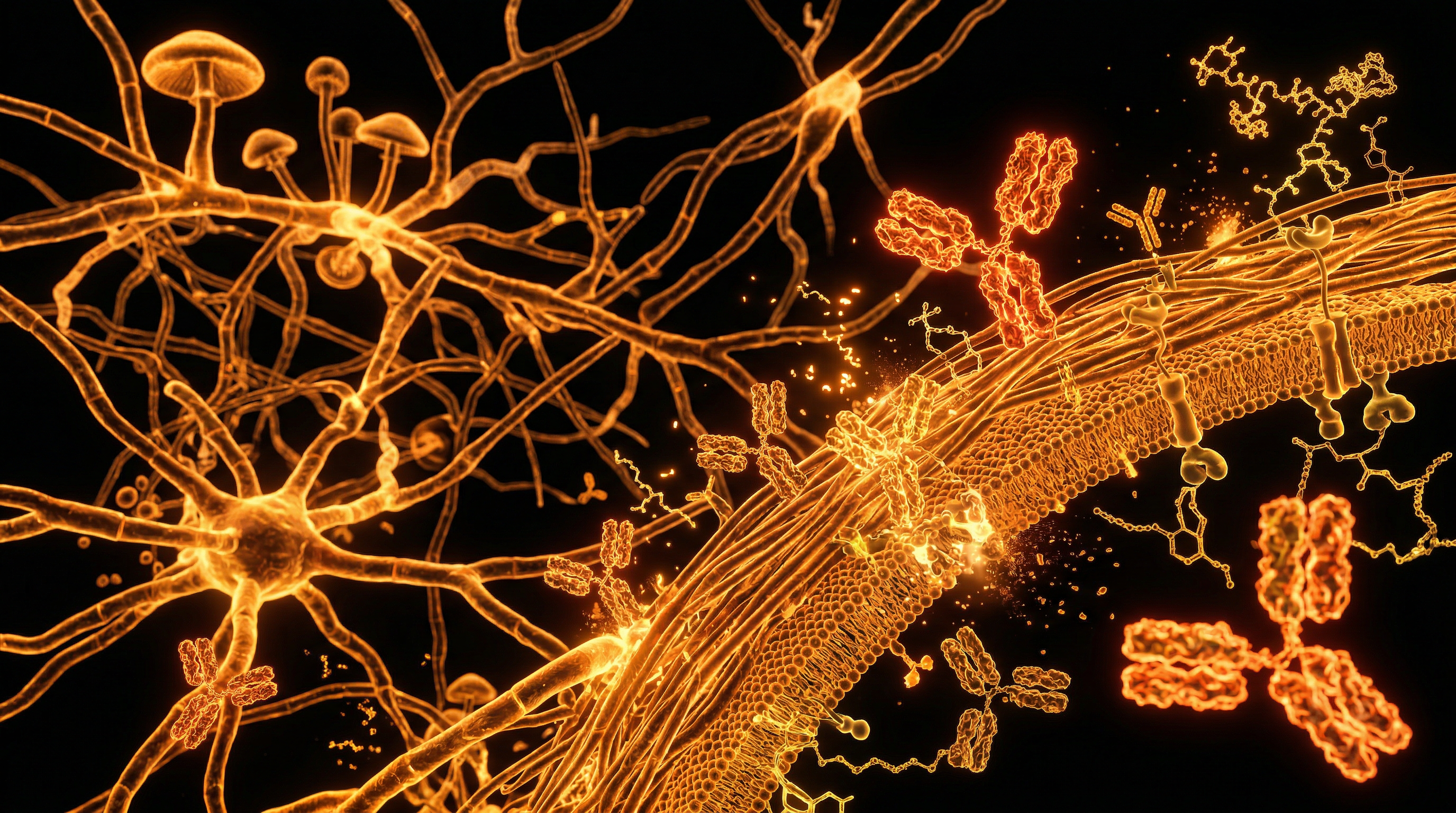 Scientific illustration for The Mycelial Network: Ancient Fungi vs Modern Immunomodulators