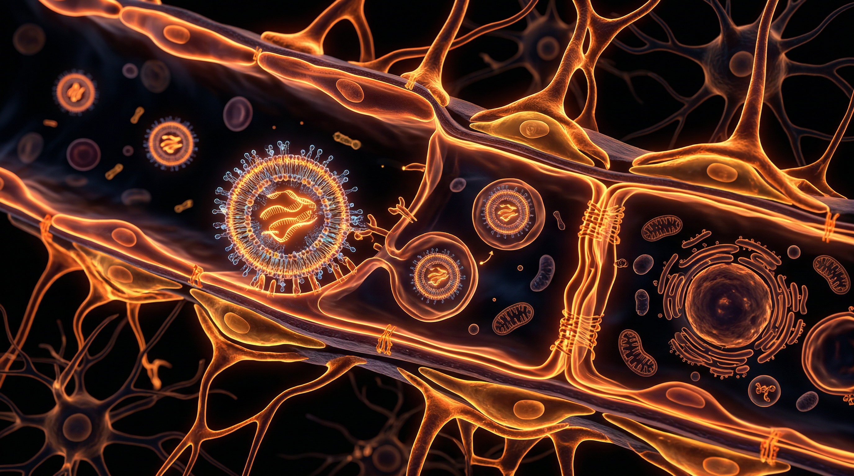 Scientific illustration for Lipid Nanoparticles and the Blood-Brain Barrier