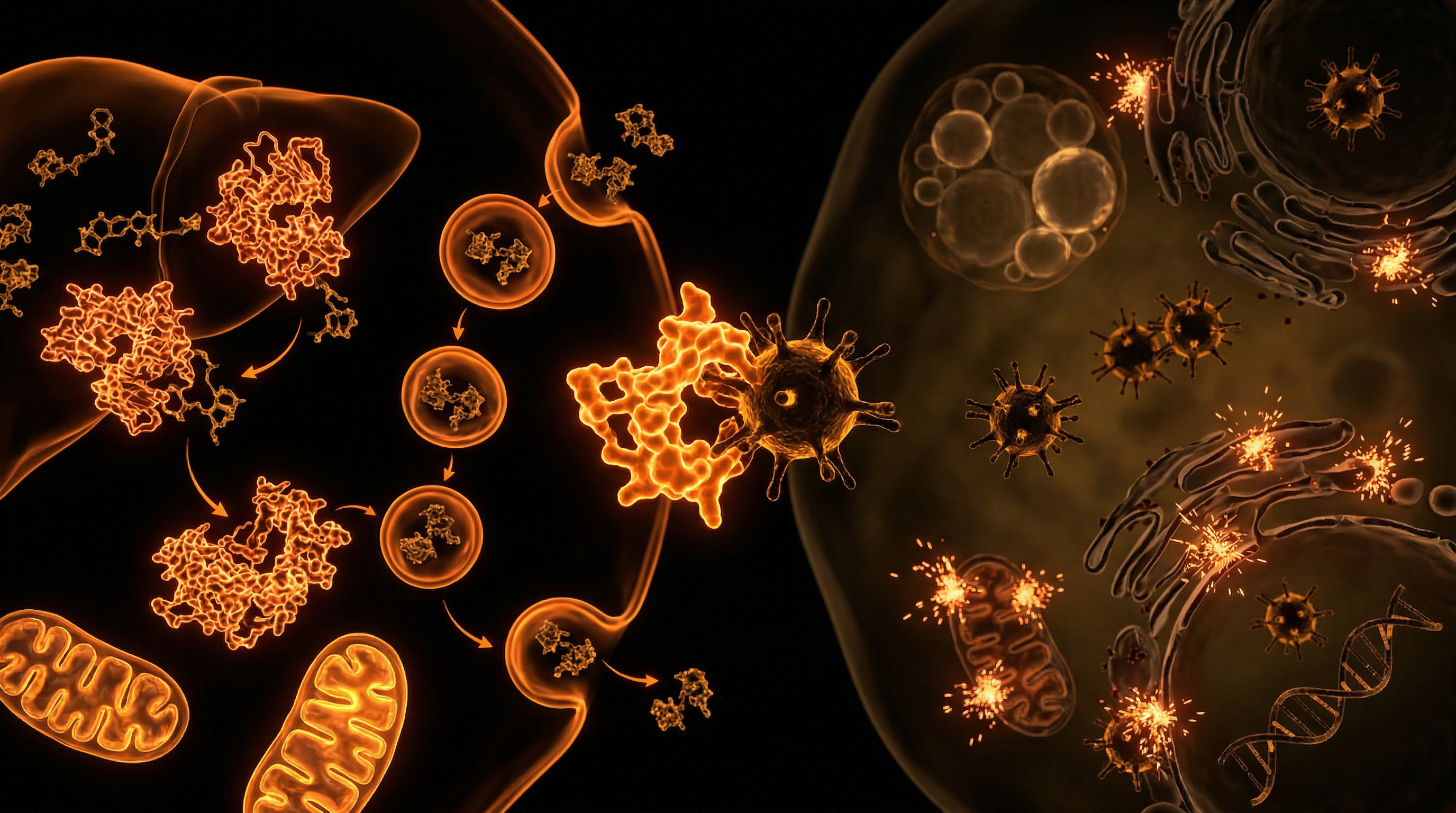 Scientific illustration for Detoxification Pathways: Panchakarma vs Xenobiotic Accumulation