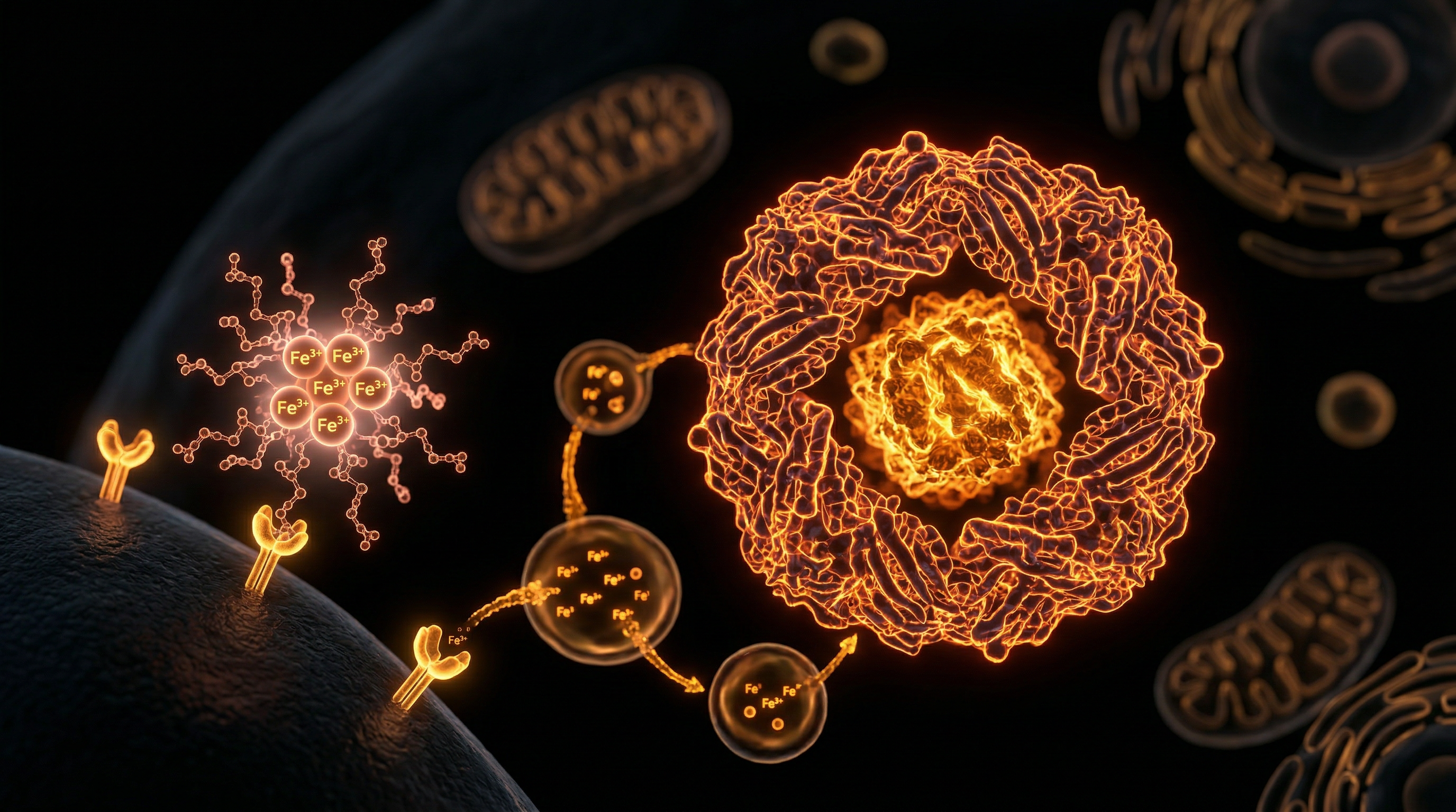 Scientific illustration for Iron Infusion Dynamics: Managing Ferritin Without Toxicity