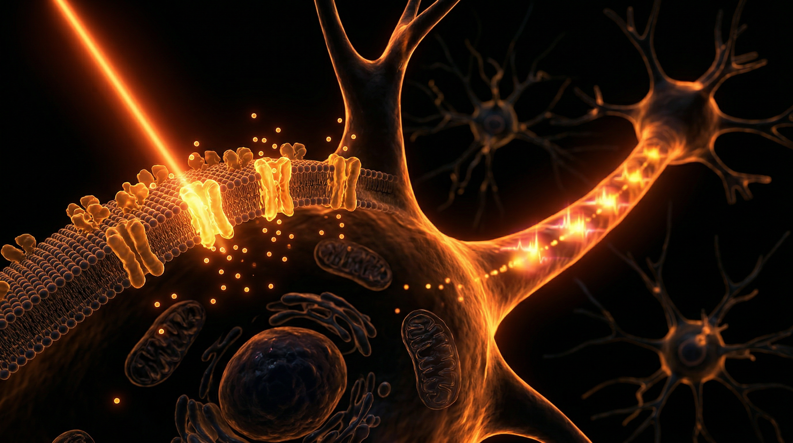 Scientific illustration for Optogenetics: Remote Control of Cellular Activity