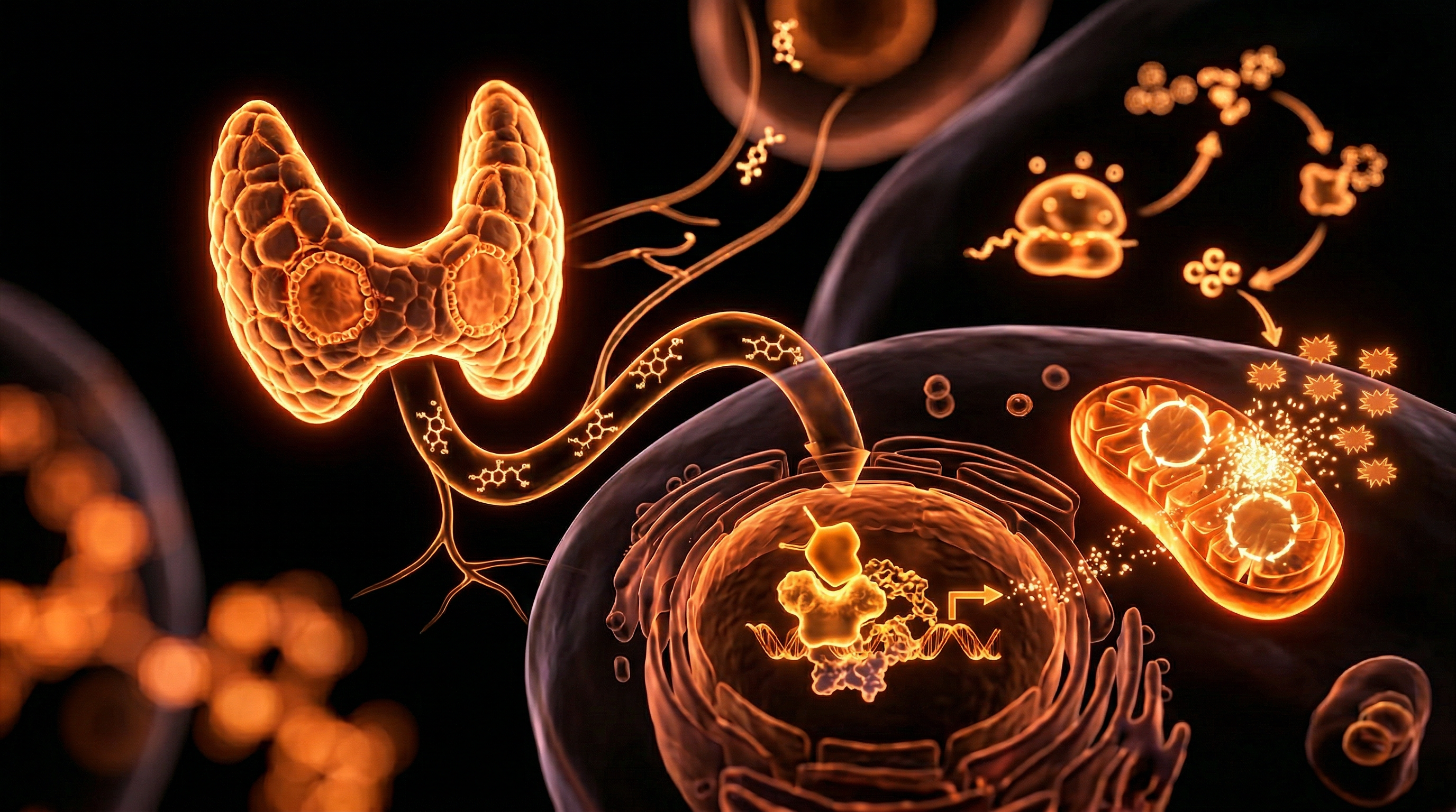 Scientific illustration for Thyroid Physiology: The Metabolic Master Switch
