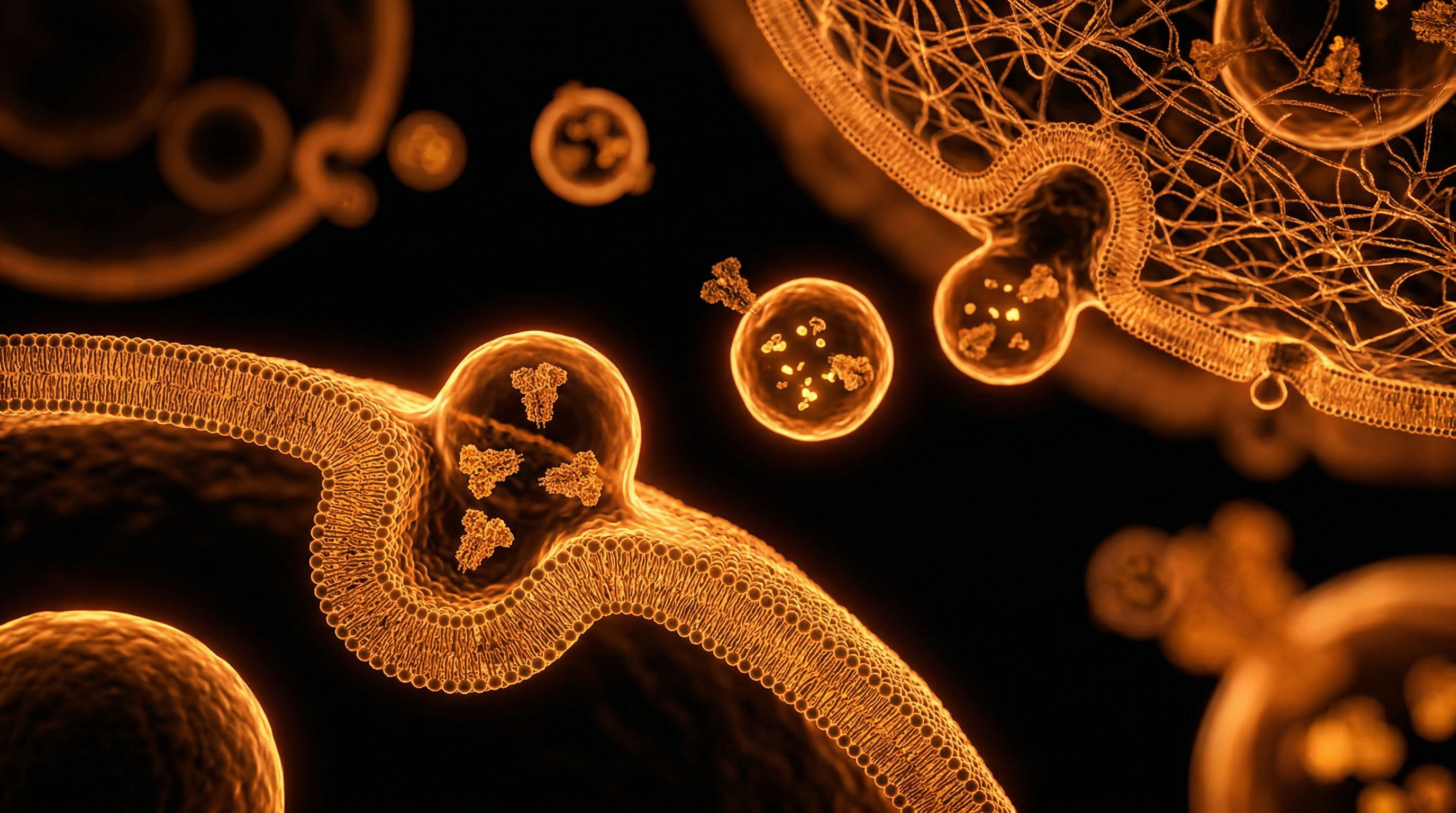 Scientific illustration for Exosome Dynamics: How Cells Communicate and Transport Spike Components