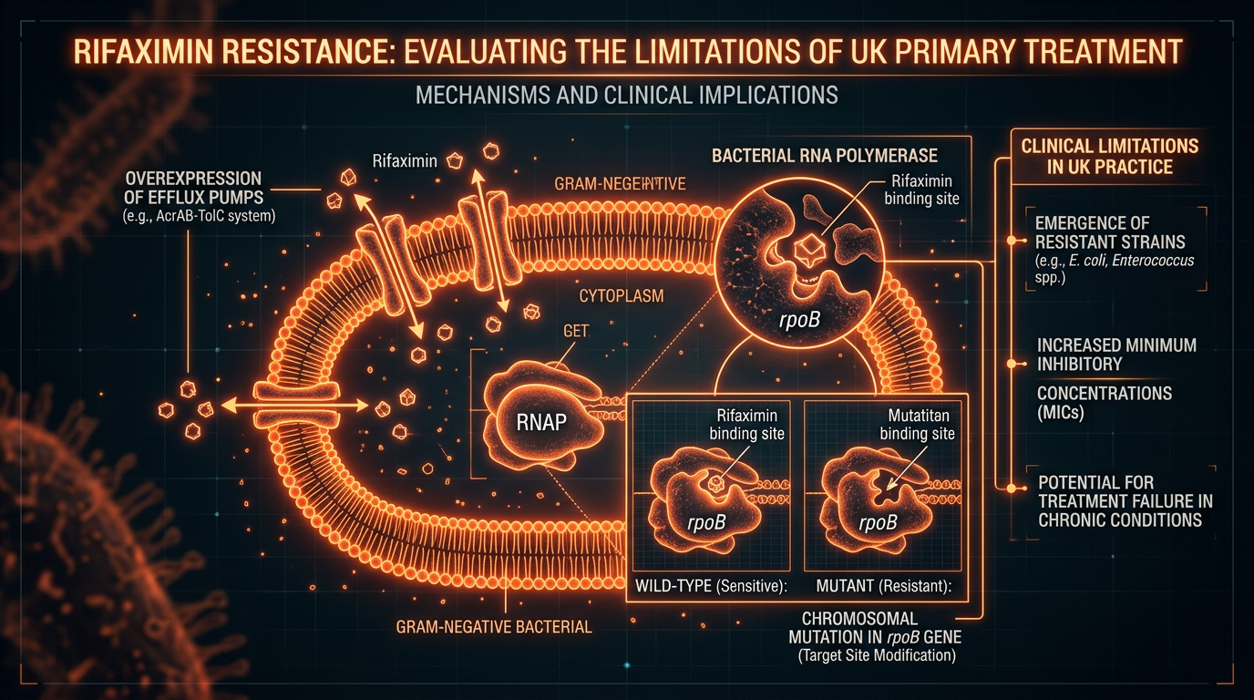 Scientific illustration for Rifaximin Resistance: Evaluating the Limitations of the UK's Primary Treatment