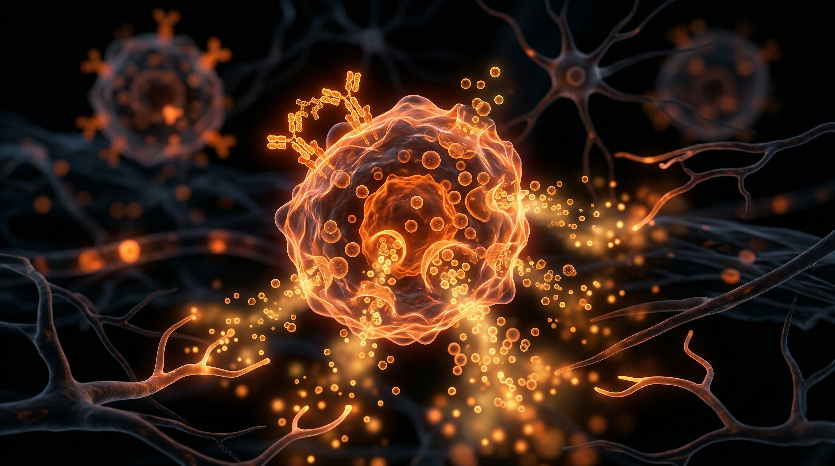 Scientific illustration for Mast Cell Activation Syndrome: When Immune Sentinels Cause Systemic Inflammation