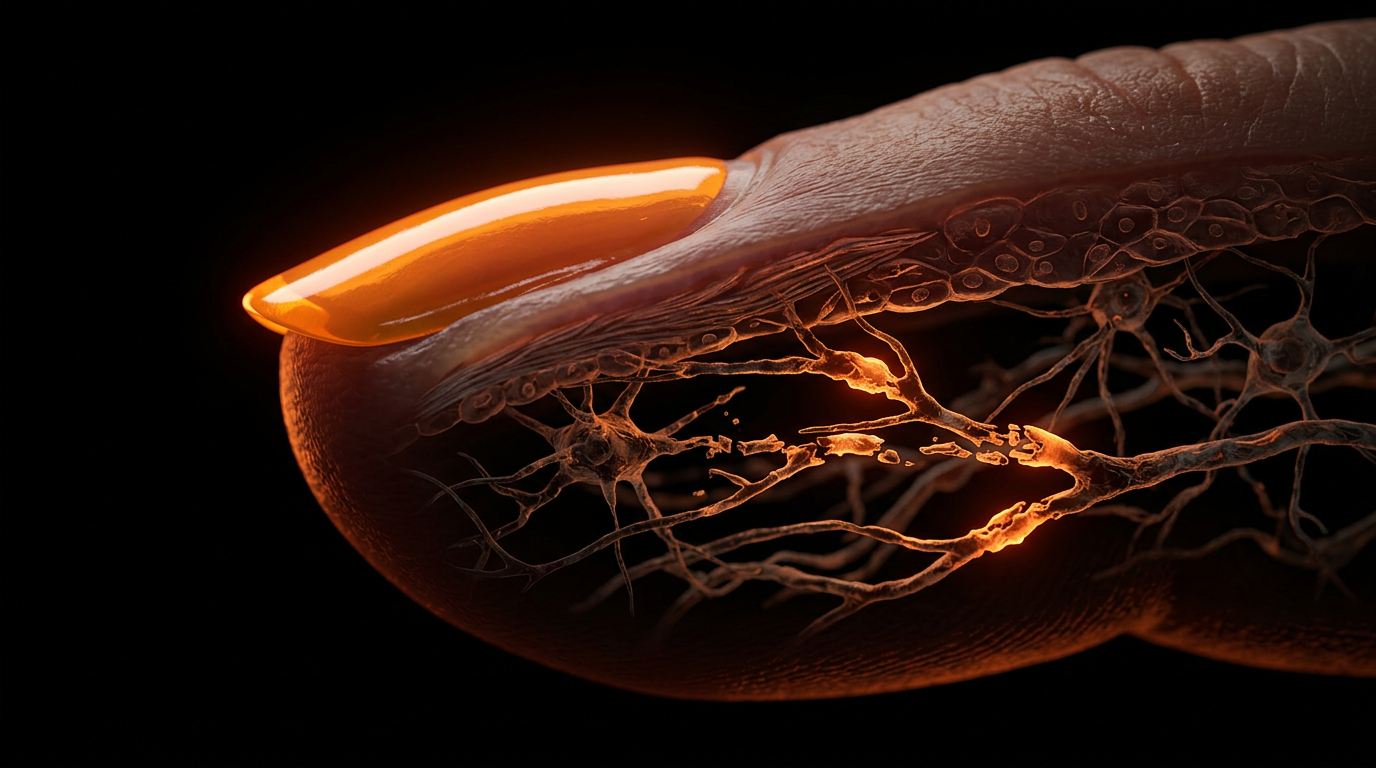 Scientific illustration for Beyond the Gloss: The Neurotoxic Impact of the Nail Industry's Toxic Trio