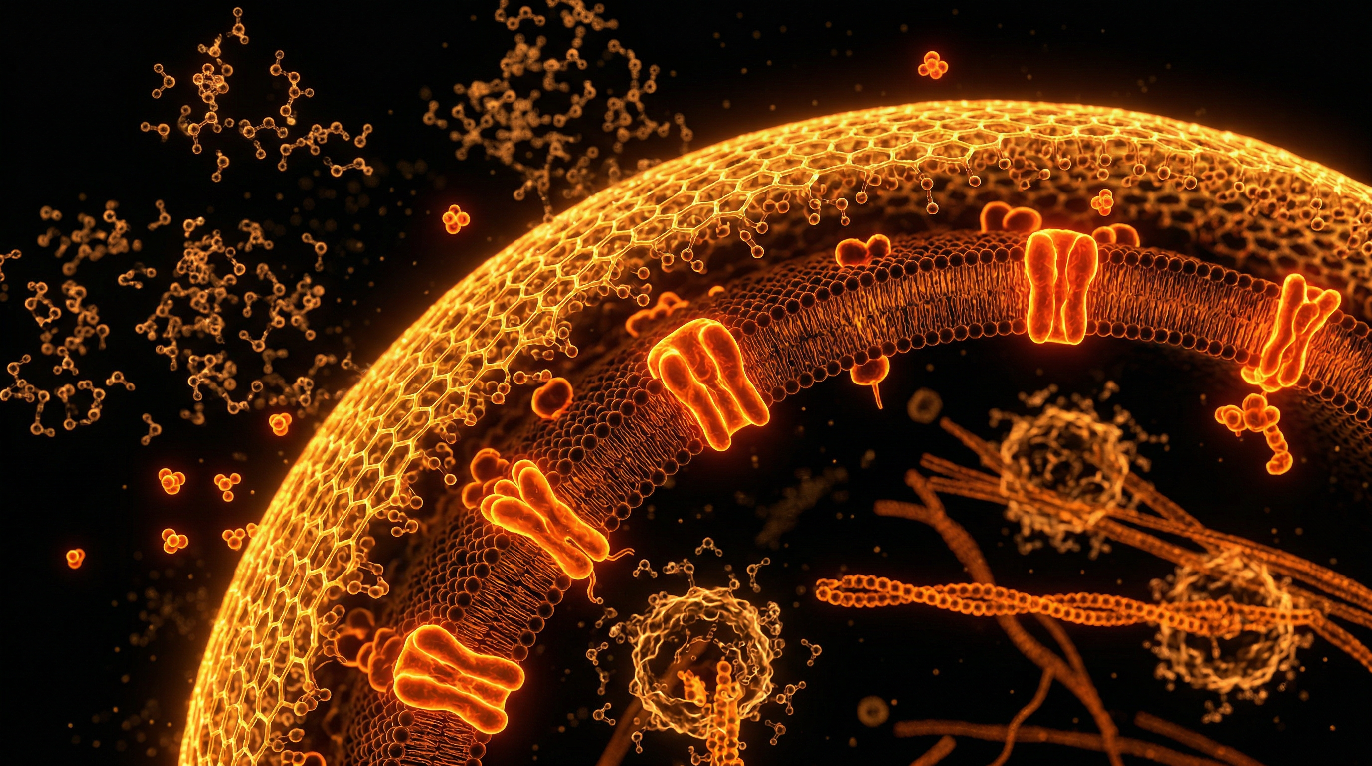 Scientific illustration for The Fourth Phase: Understanding EZ Water in Human Biology