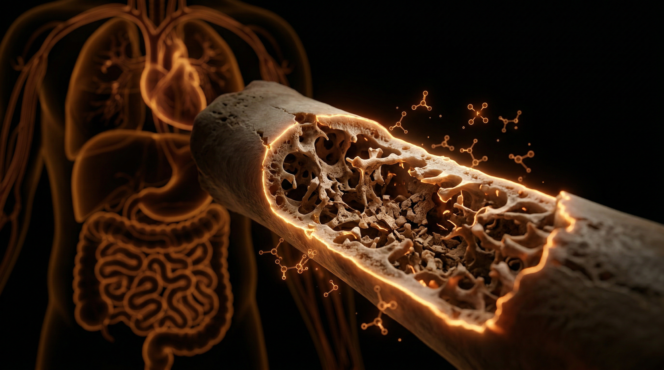 Scientific illustration for Skeletal Microstructure Decay from Modern Mineral Depletion
