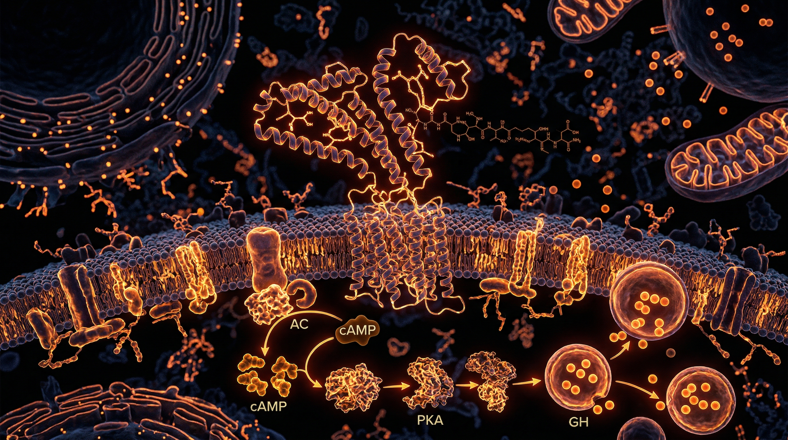 Scientific illustration for CJC-1295: Natural Growth Hormone Optimization Strategies