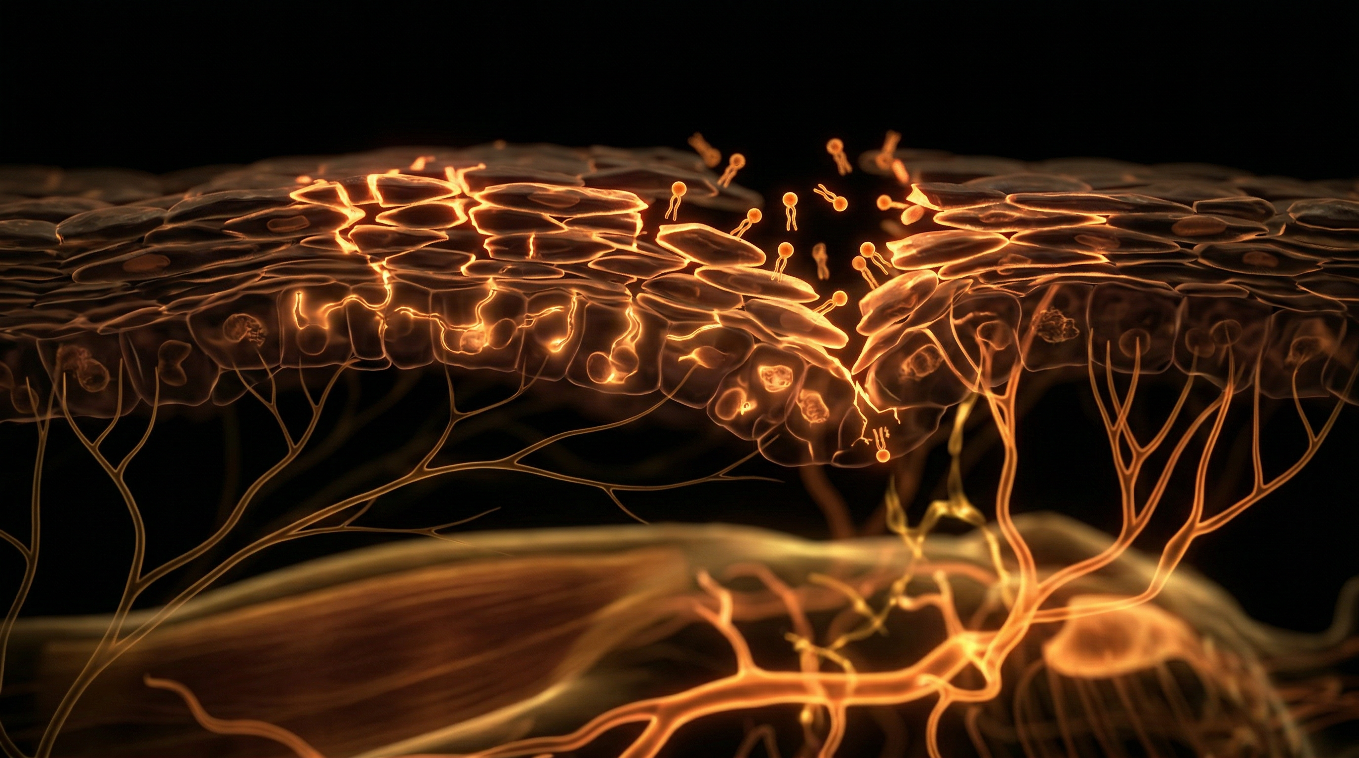 Scientific illustration for Skin Barrier Erosion from Synthetic Surfactants