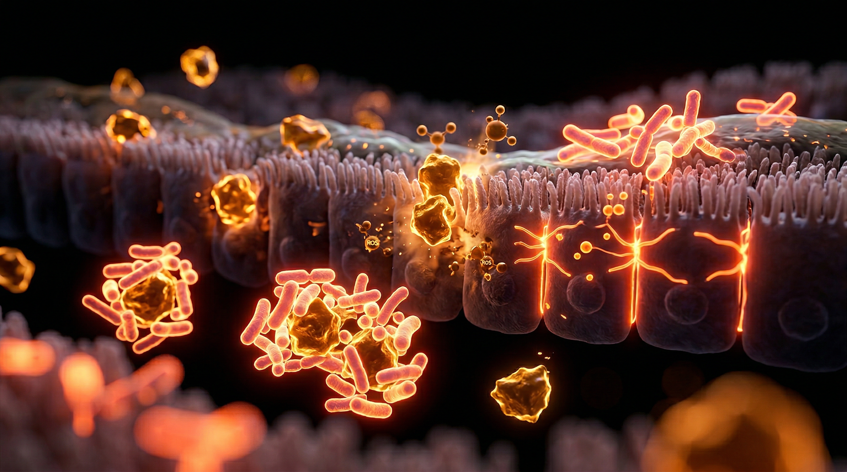 Scientific illustration for Microplastics and the Gut: How Probiotics Mitigate Toxicity
