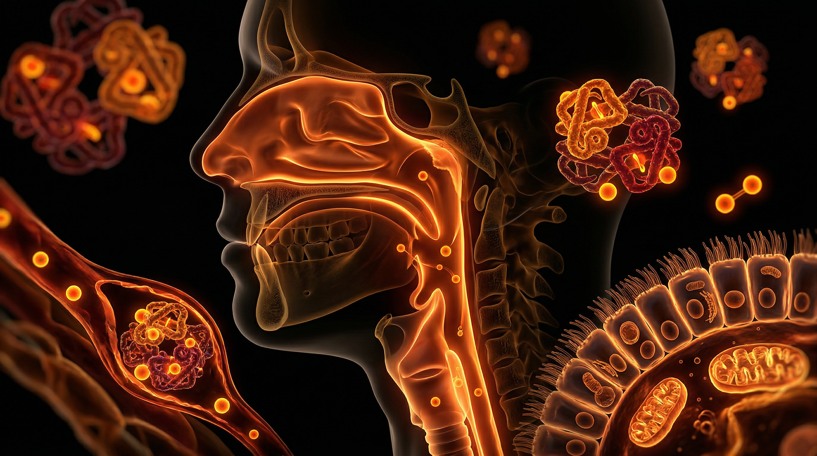 Scientific illustration for Airway Architecture: How Craniofacial Development Shapes Lifetime Oxygen Bioavailability
