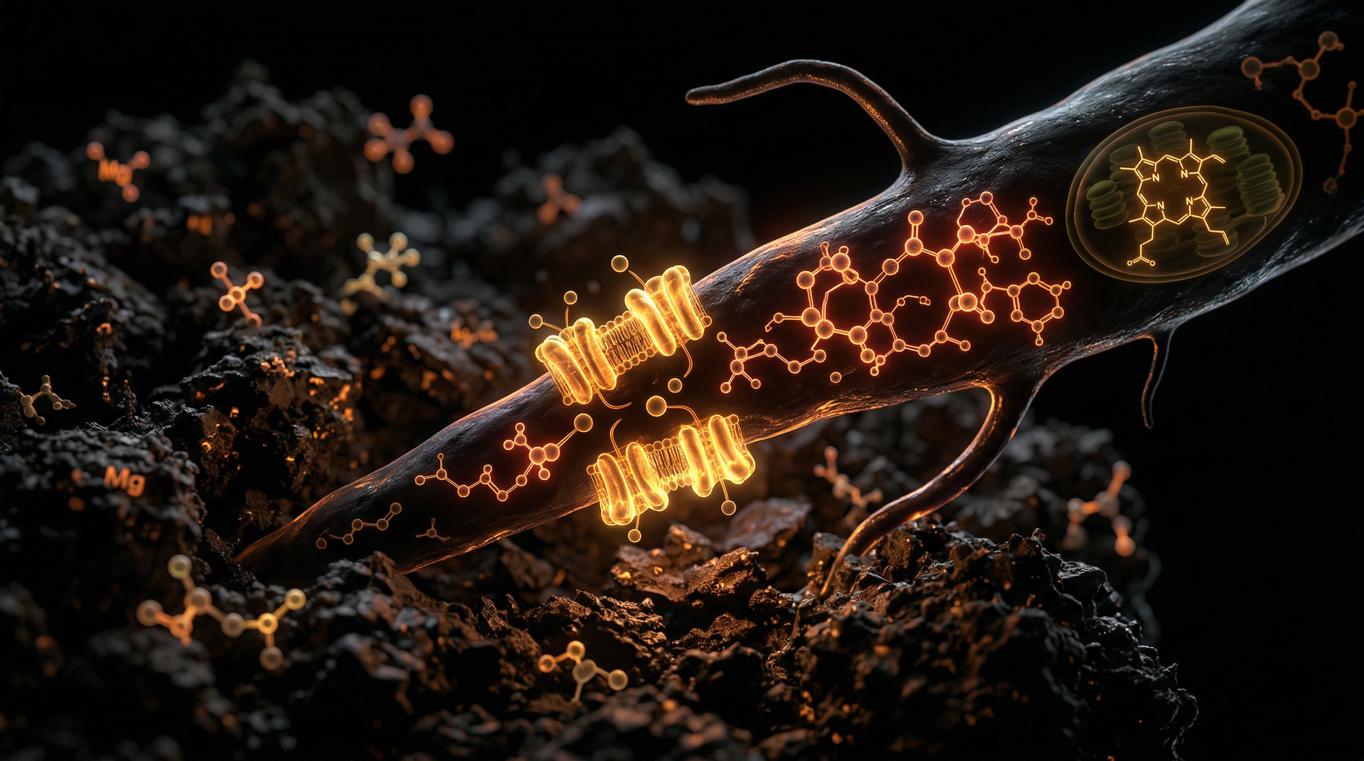 Scientific illustration for Soil Depletion and the UK Mineral Crisis