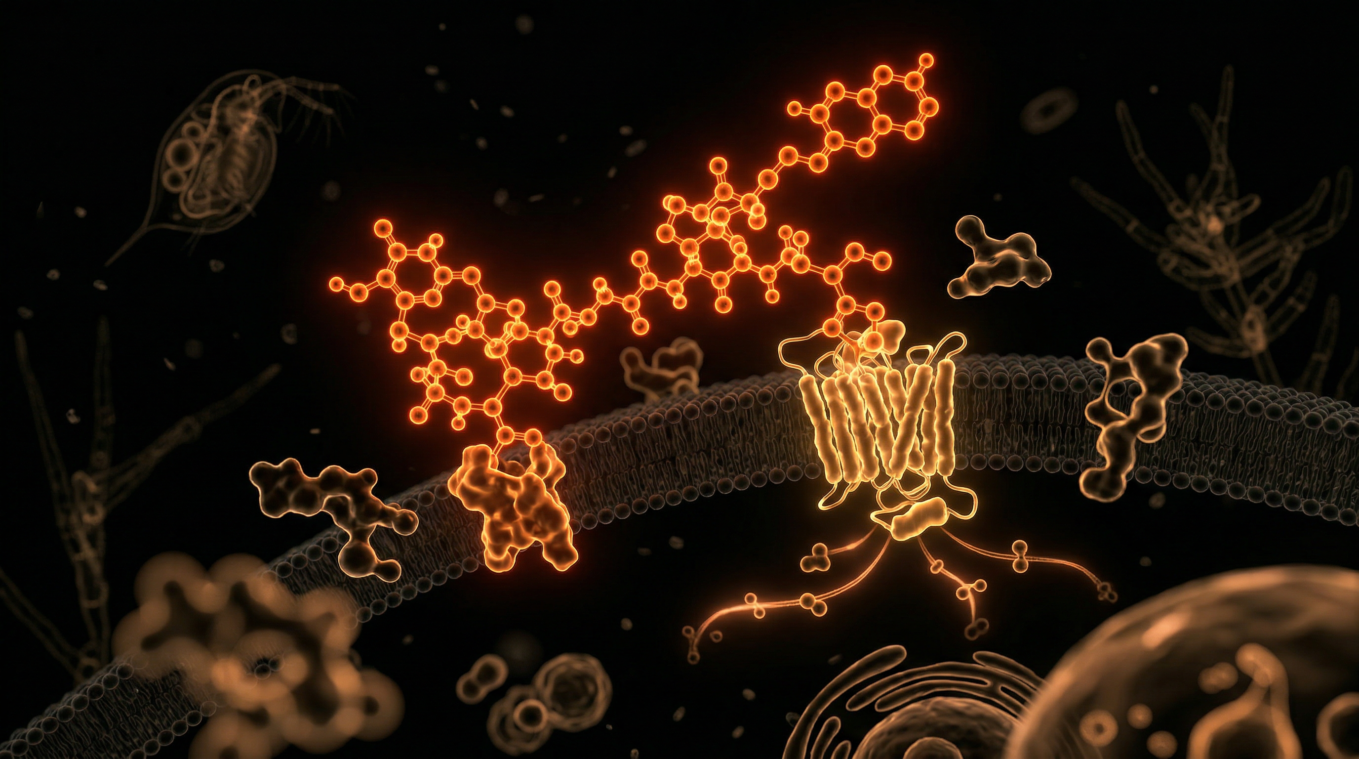 Scientific illustration for Kisspeptin: Overcoming Endocrine Disruptors in British Waterways