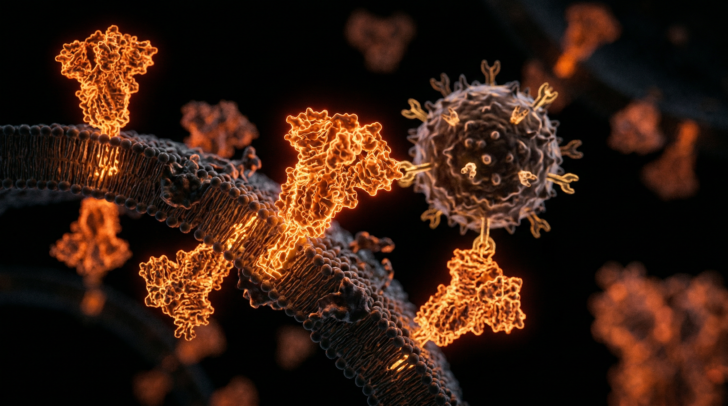 Scientific illustration for Molecular Persistence: The Spike Protein’s Role in Post-Viral Exhaustion