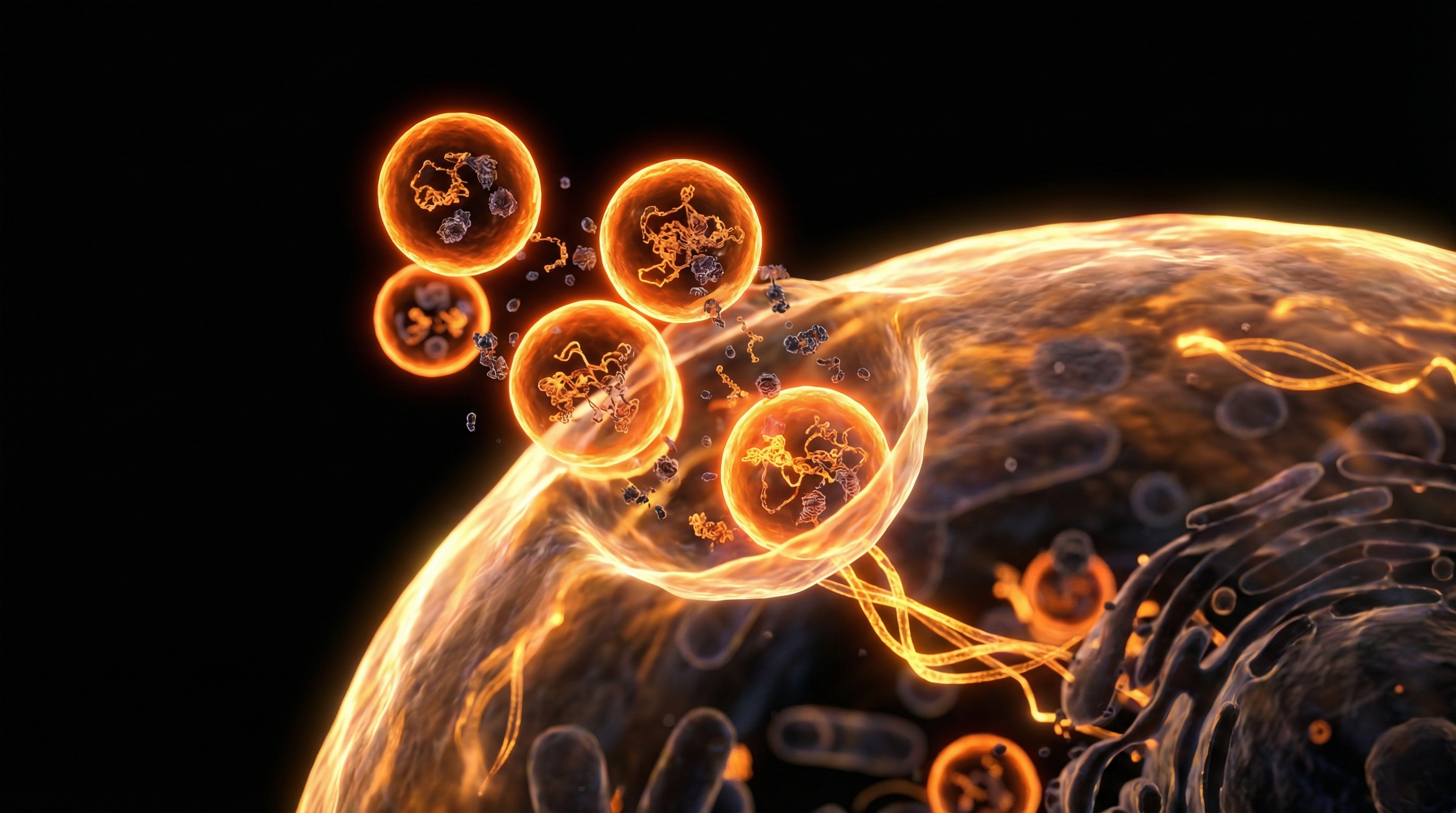 Scientific illustration for Cellular Detoxification: Are Exosomes the Body's Natural Response to Toxicity?