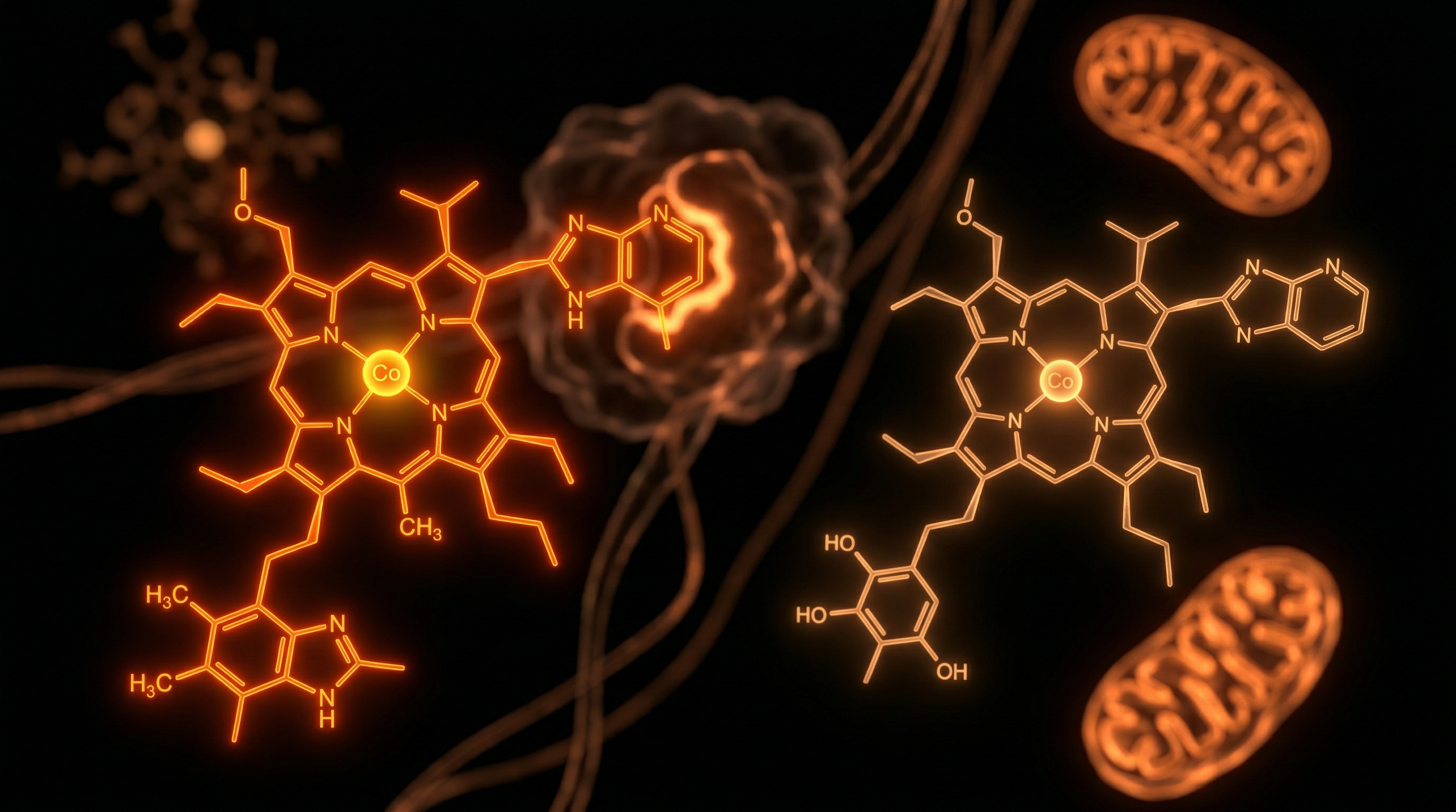 Scientific illustration for Vitamin B12 Bio-equivalence: Why Plant-Based Analogues Induce B12 Deficiency