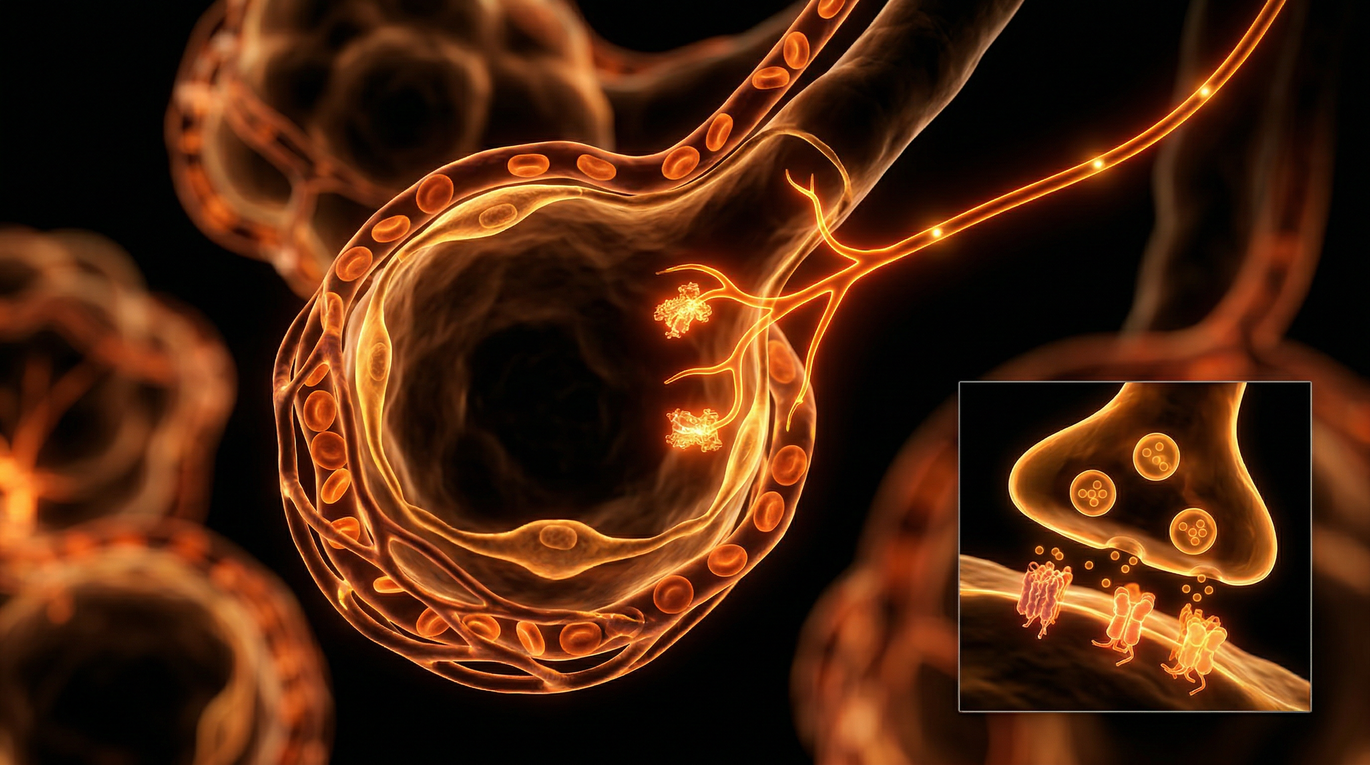 Scientific illustration for The Respiratory-Vagal Loop: Pulmonary Mechanics and the Control of the Autonomic Response