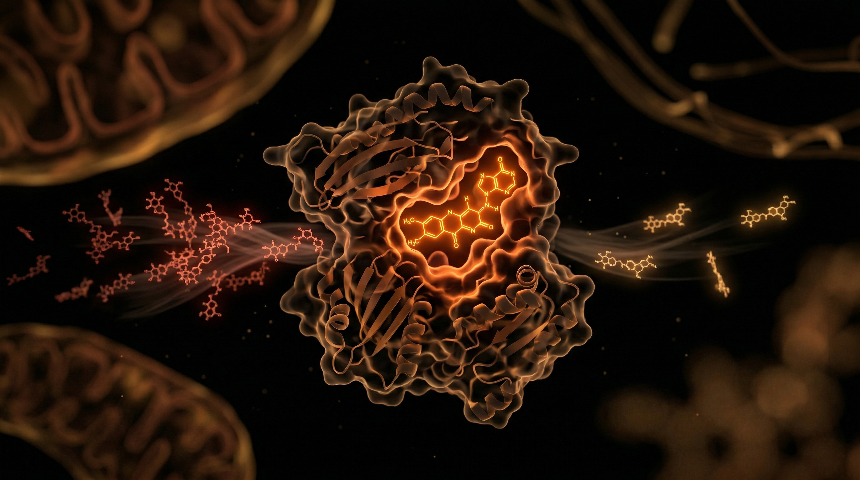 Scientific illustration for Riboflavin (B2) and the MTHFR Pathway Interference