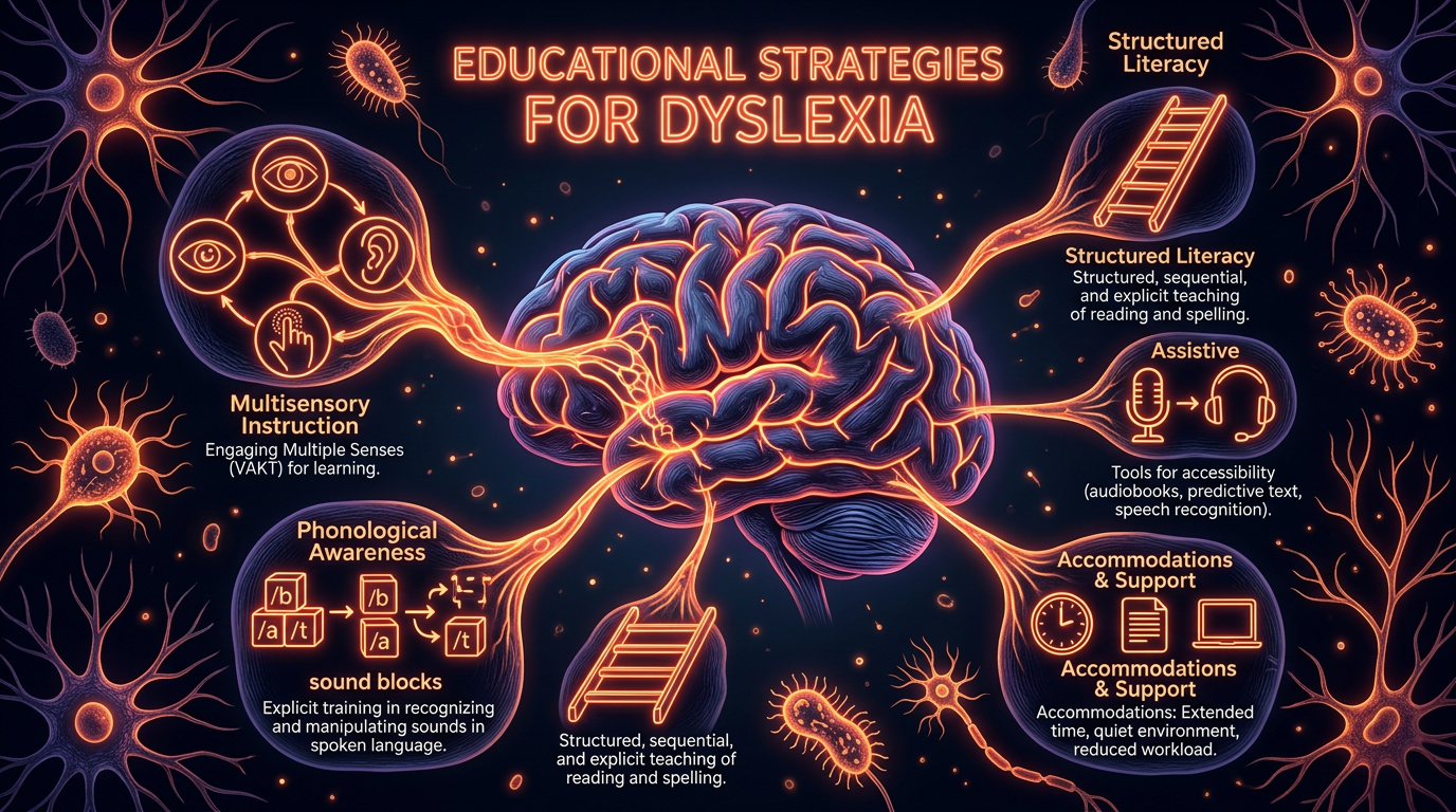 Scientific illustration for Educational Strategies for Dyslexia