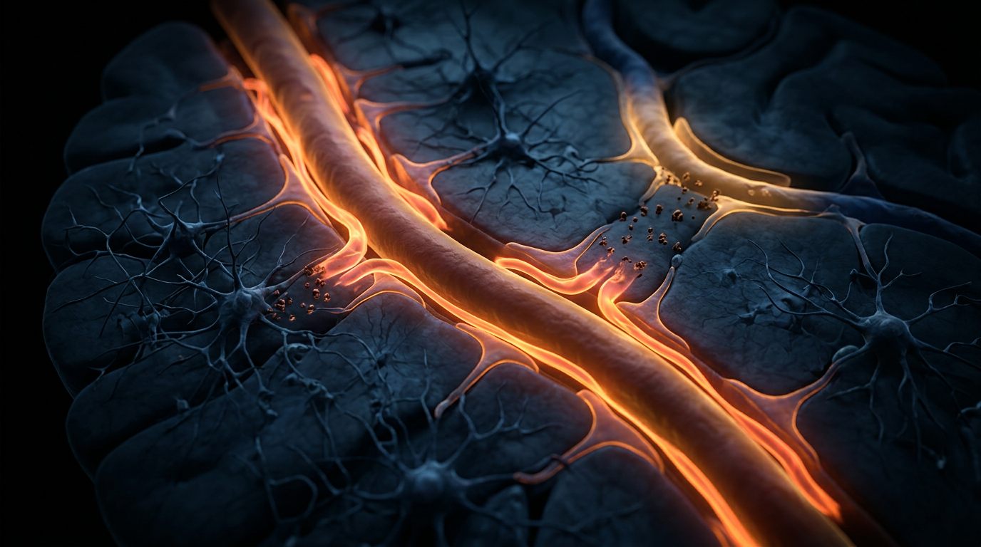 Scientific illustration for The Glymphatic System: The Anatomy of Nocturnal Neuro-Purification