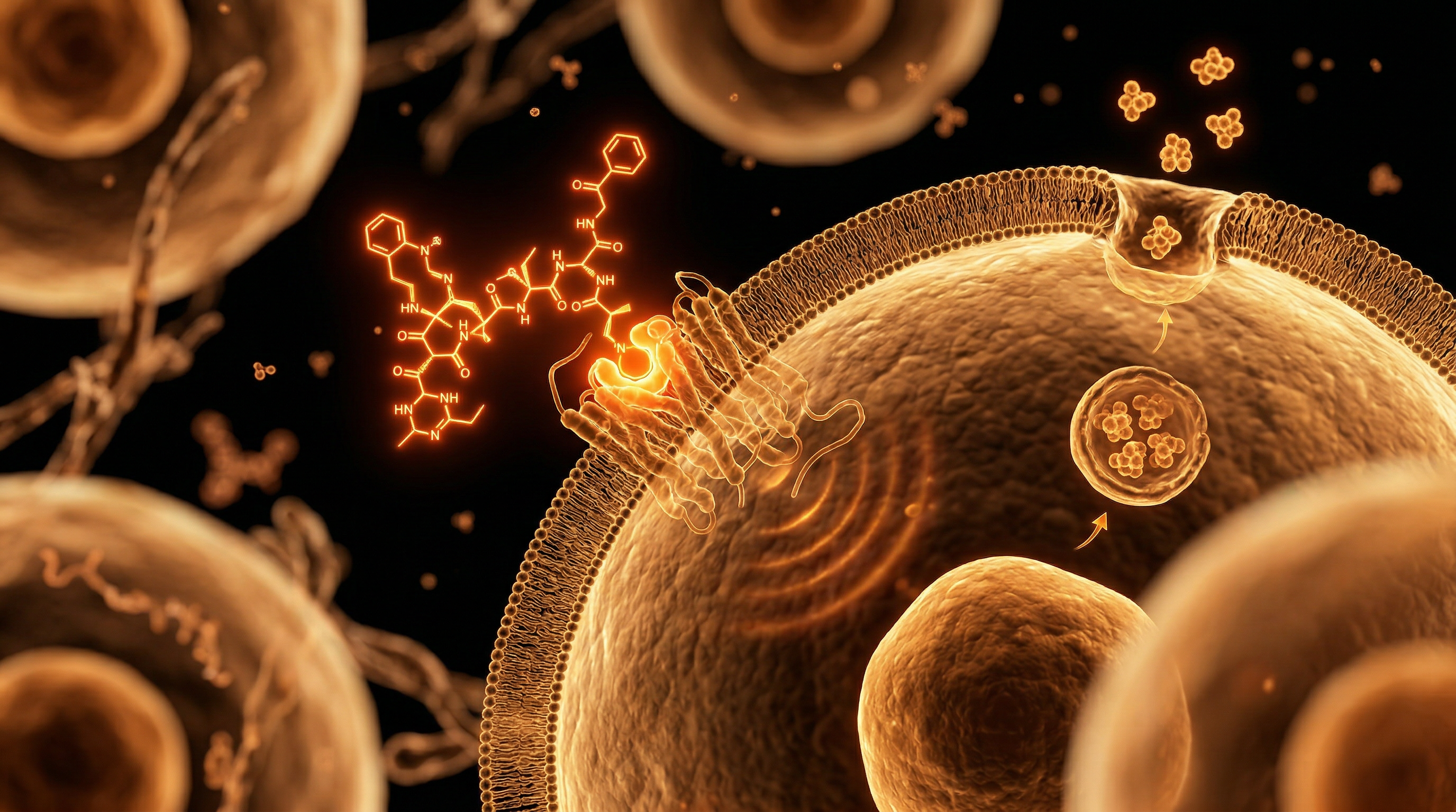 Scientific illustration for Ipamorelin: The Science of Selective Pituitary Stimulation